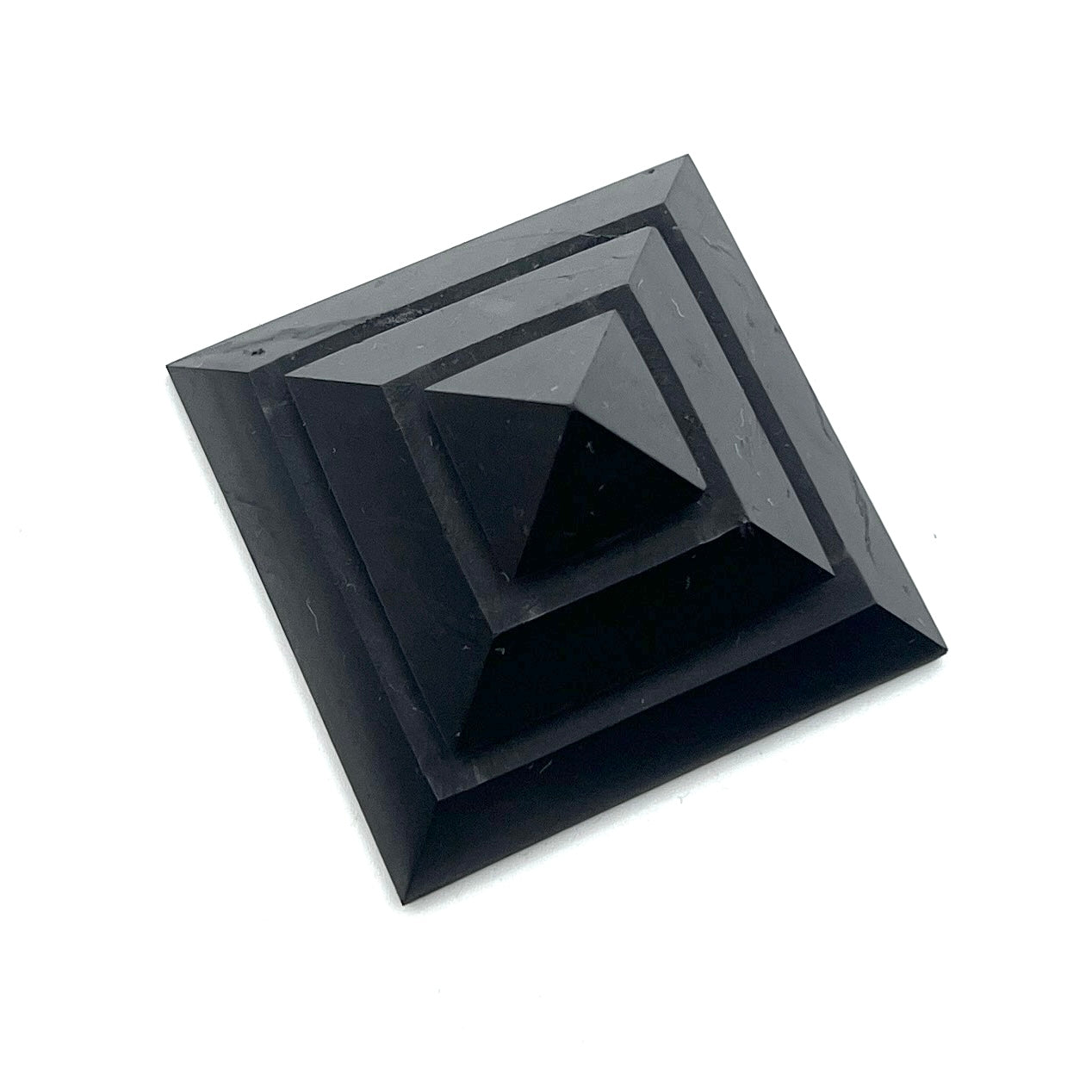 Carved Saqqara Shungite Pyramids