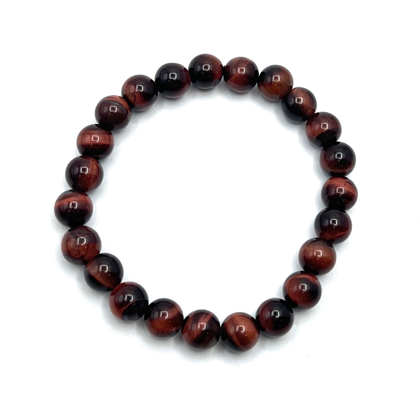 Tigers Eye Stretchy Bracelets | Red, Blue, Multi