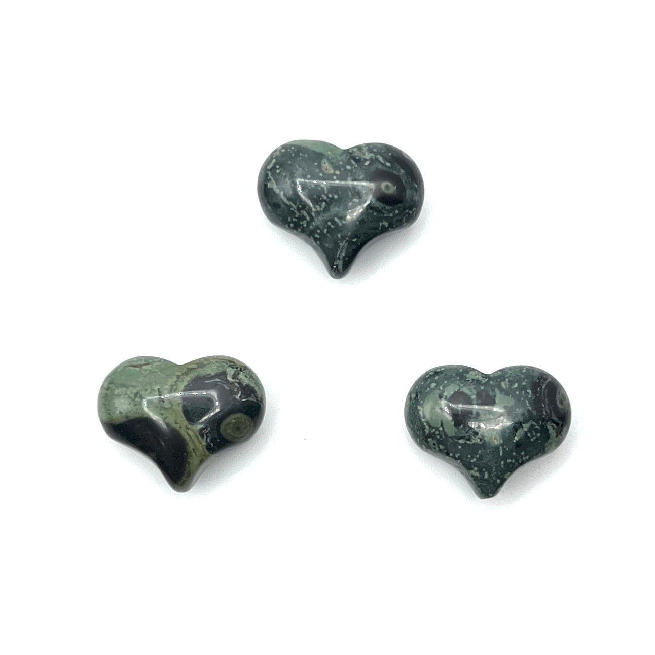 Kambaba Jasper Puffy Hearts