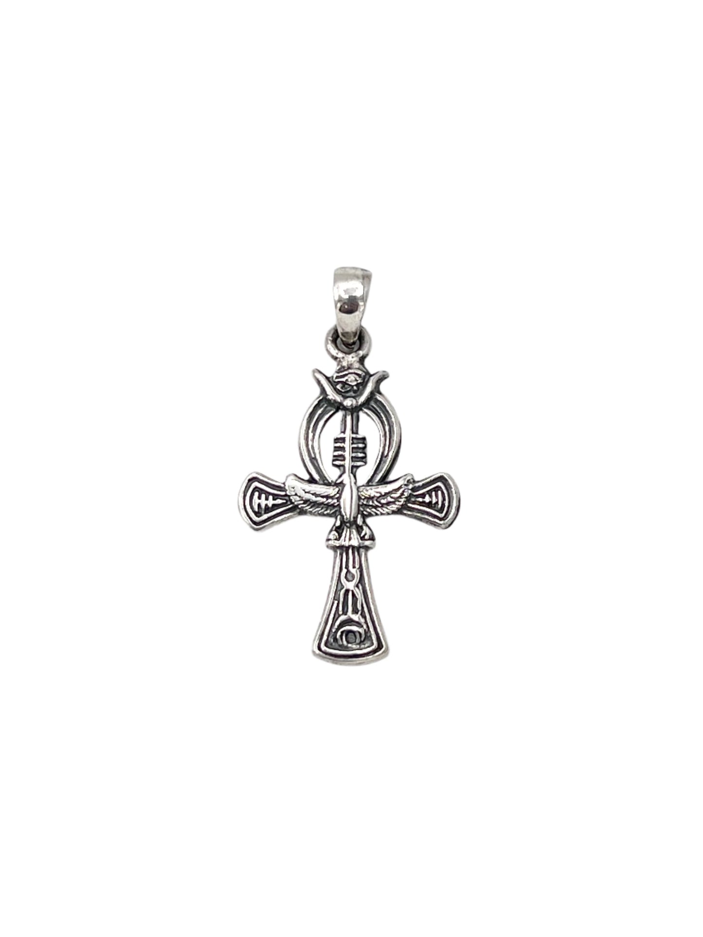 Silver Eye of Horus Ankh Pendants
