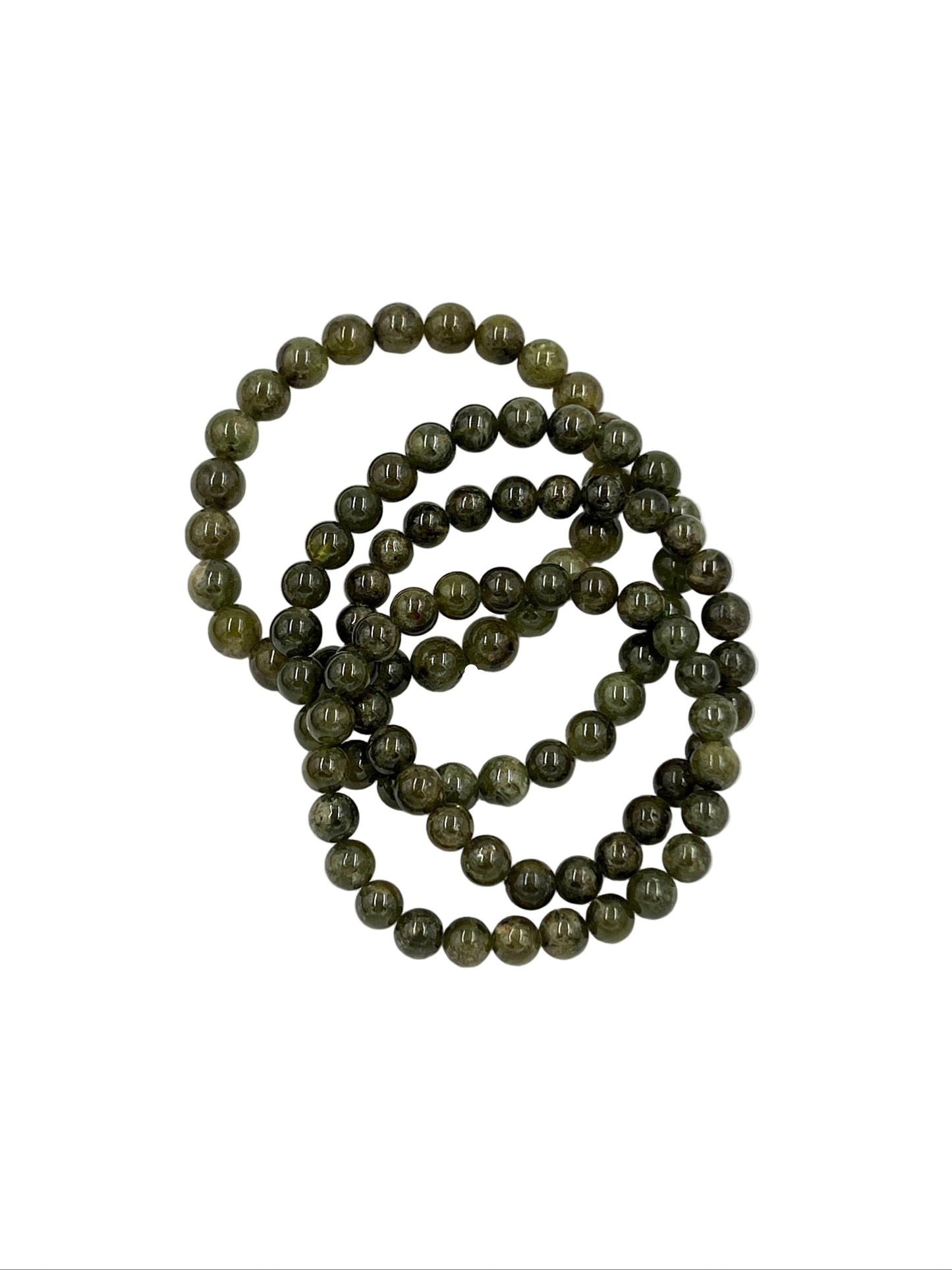 Green Garnet Beaded Bracelet