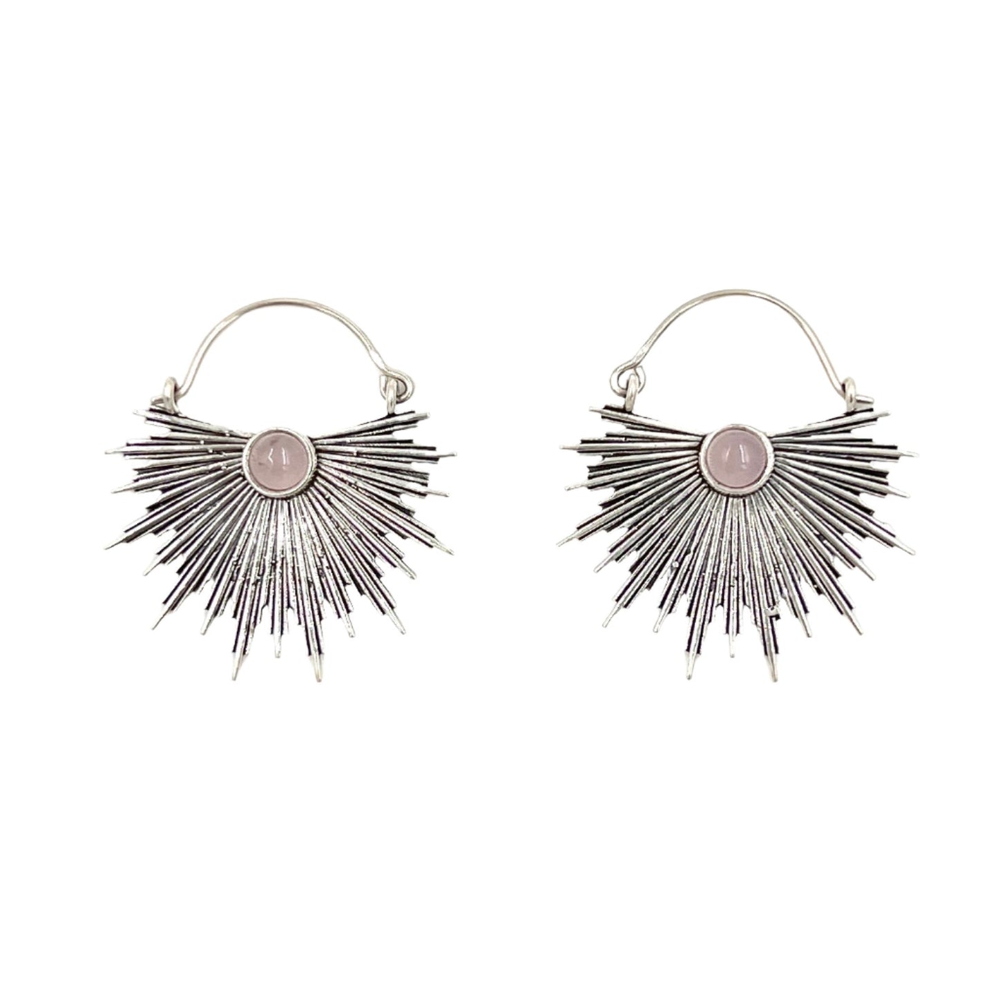 Star Burst Gemstone Earrings