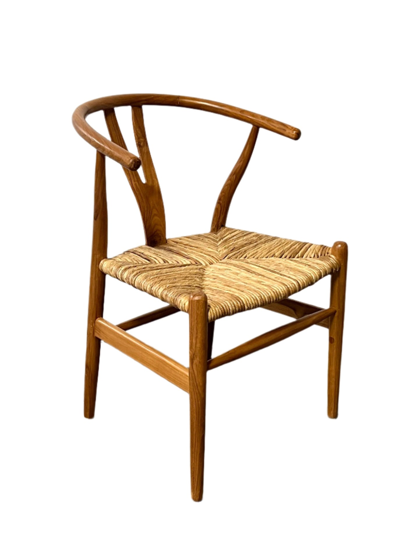 Wishbone Teakwood & Banana Leaf Chair
