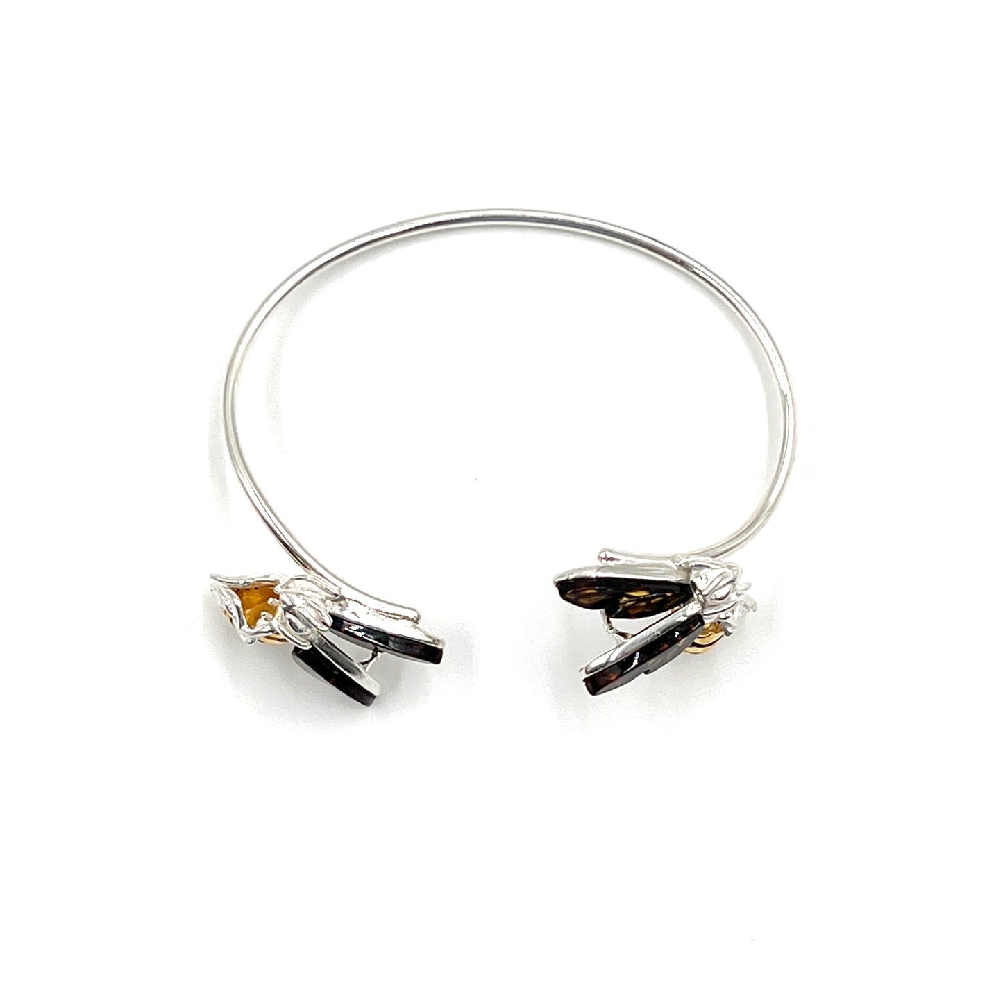 Sterling Silver Amber Queen Bee Cuff