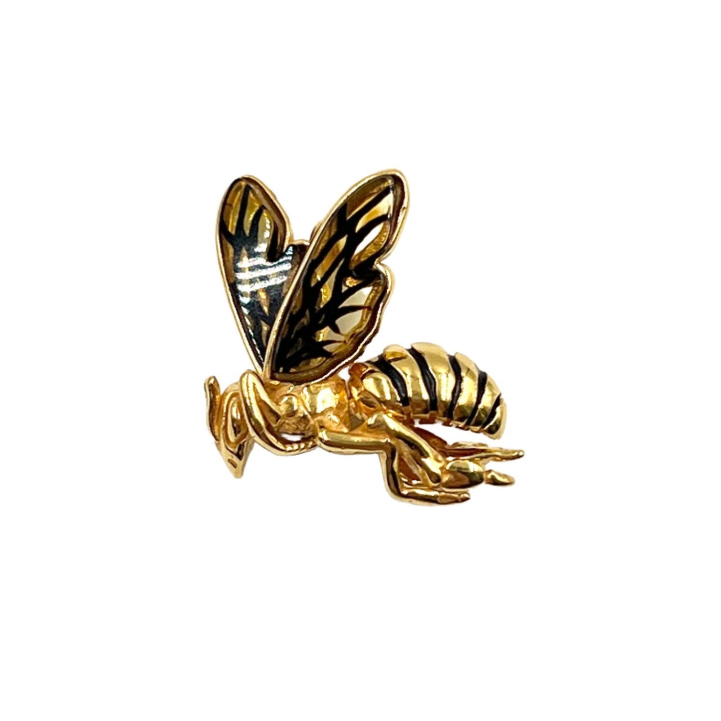 Gold Plated Silver Amber Queen Bee Pendants