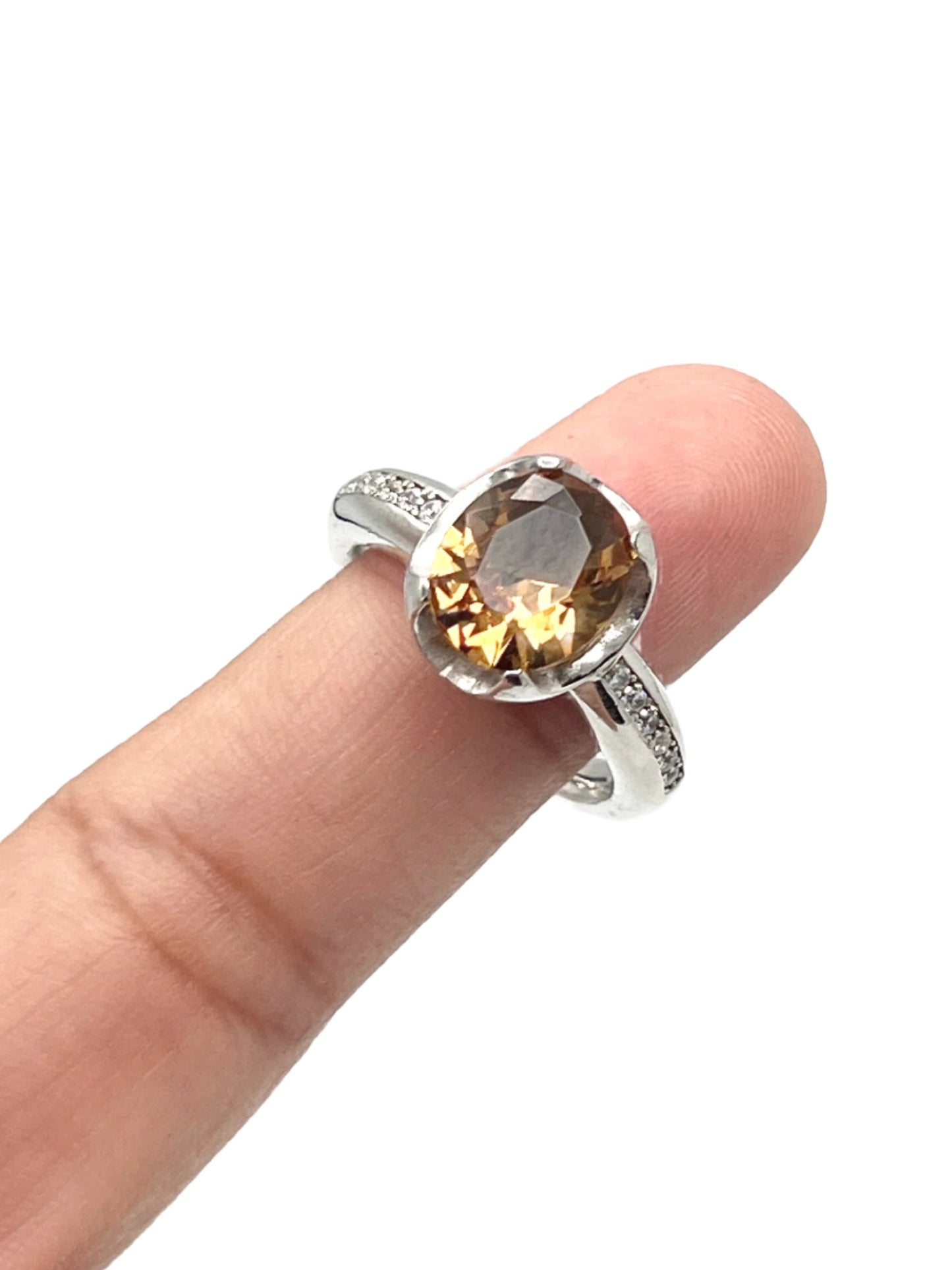 Silver Zultanite Oval Ring