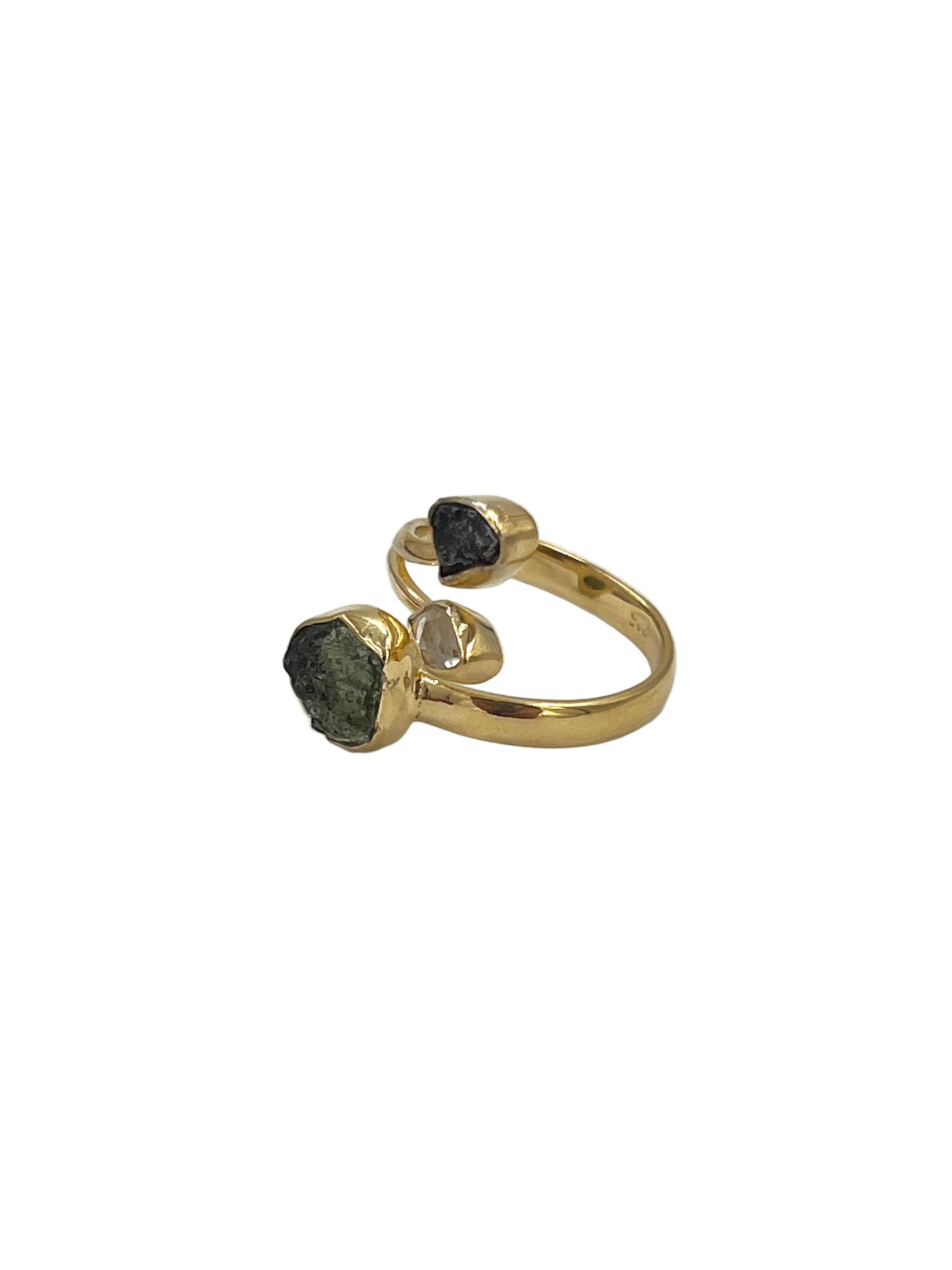 Moldavite, Pakimer & Meteorite Rings