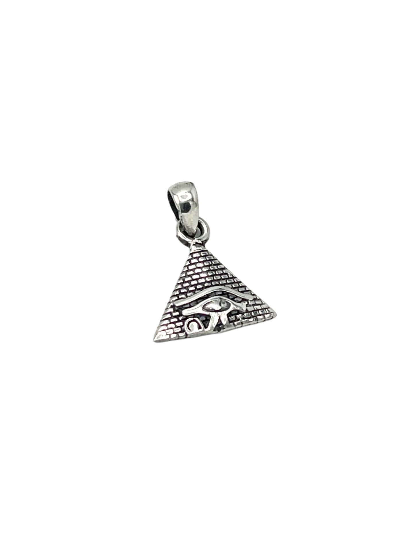Silver Eye of Horus Pyramid Pendant