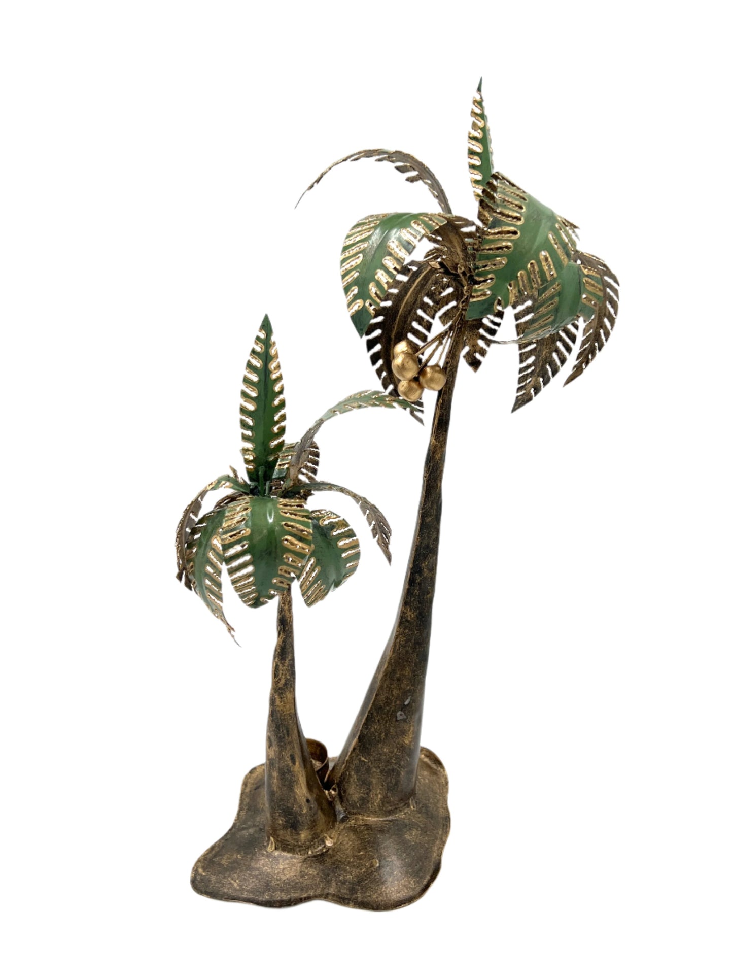 Metal Palm Tree Candle Holder