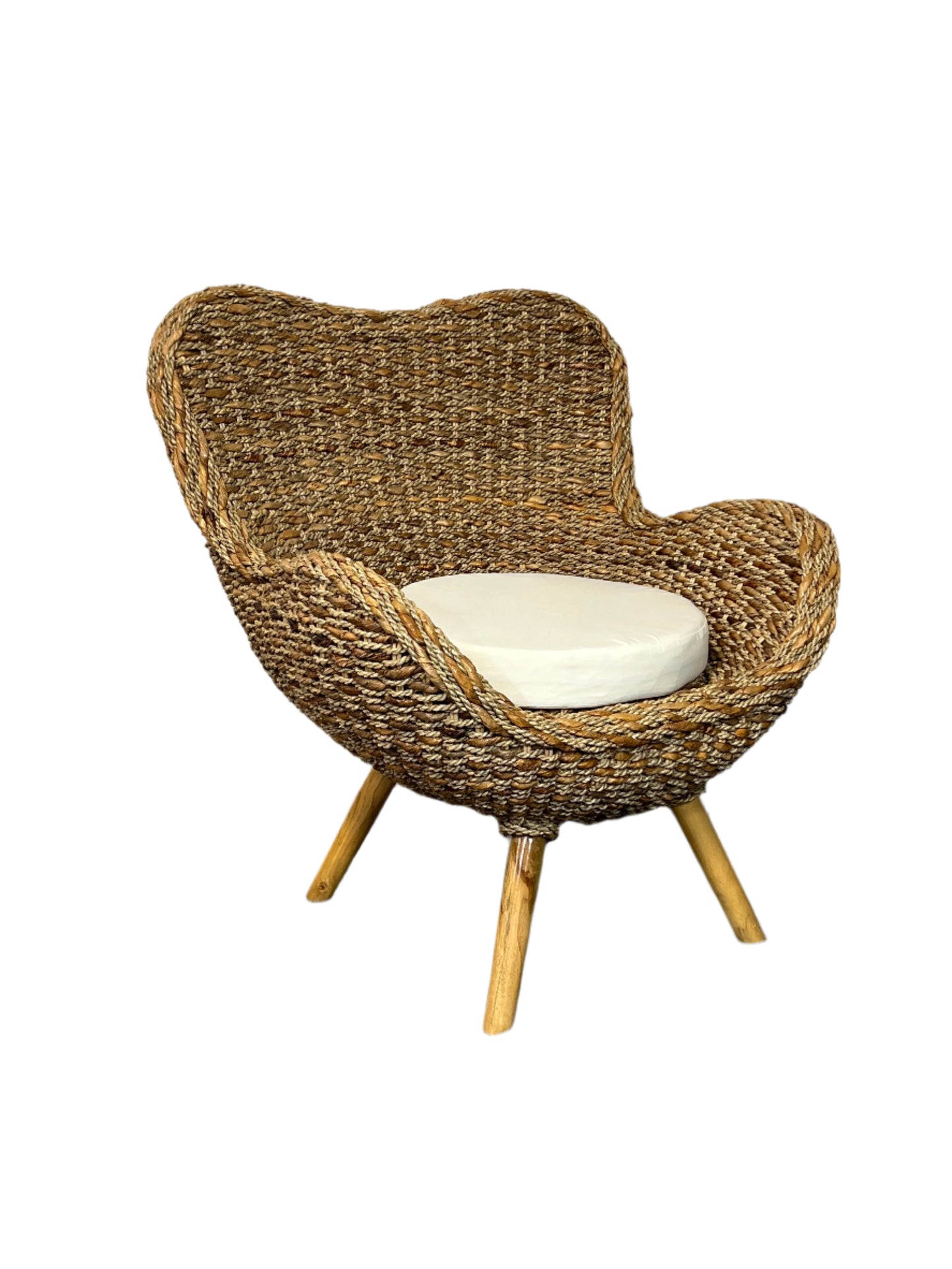 Seagrass & Banana Leaf Cushion Chairs