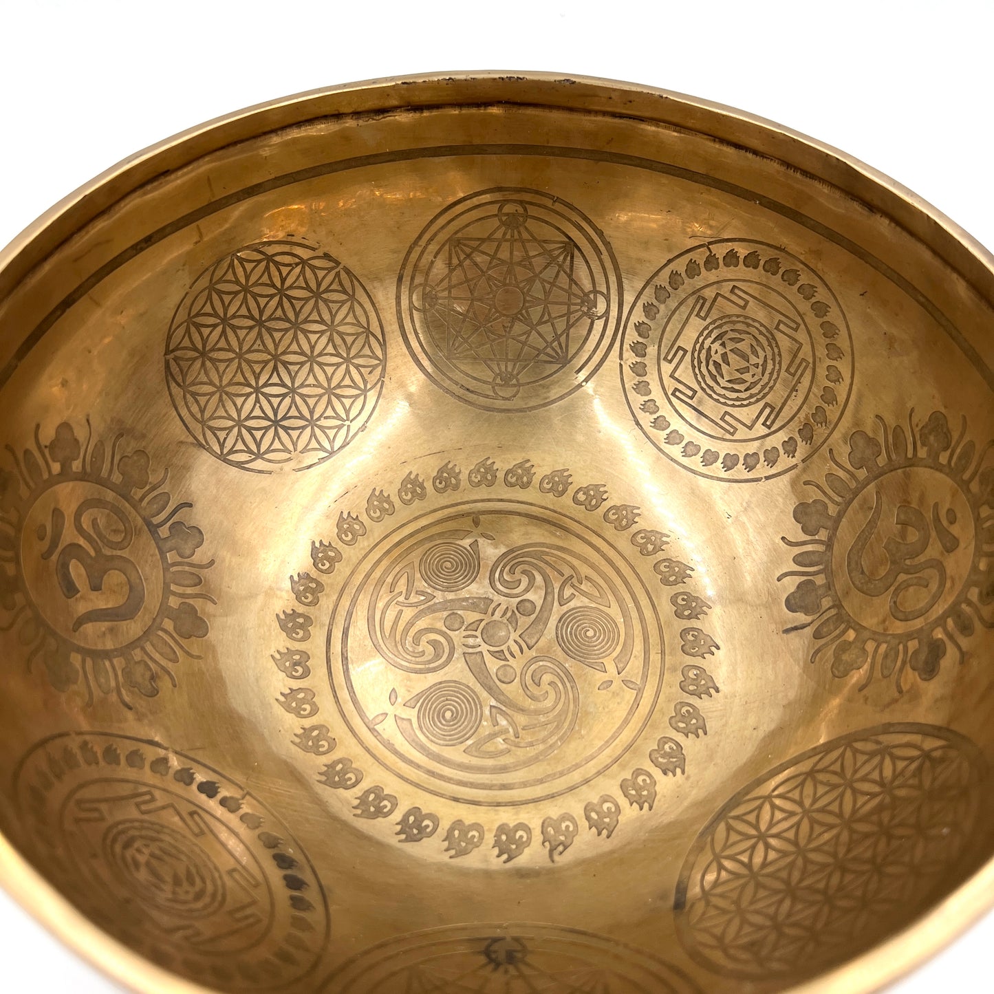 Hand Carved and Tuned Seven Metal Indian Singing Bowls