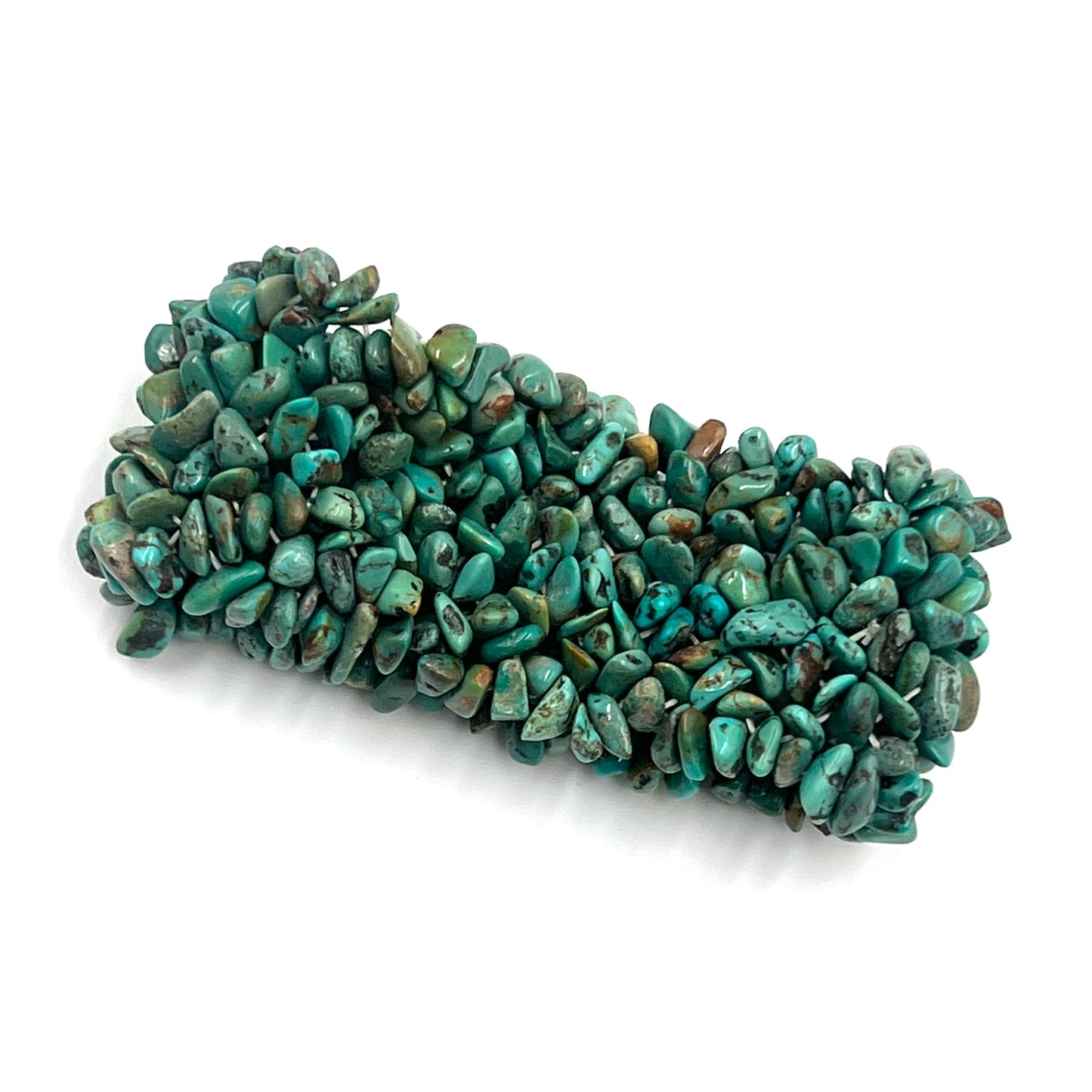 Natural Turquoise Woven Chip Bracelets