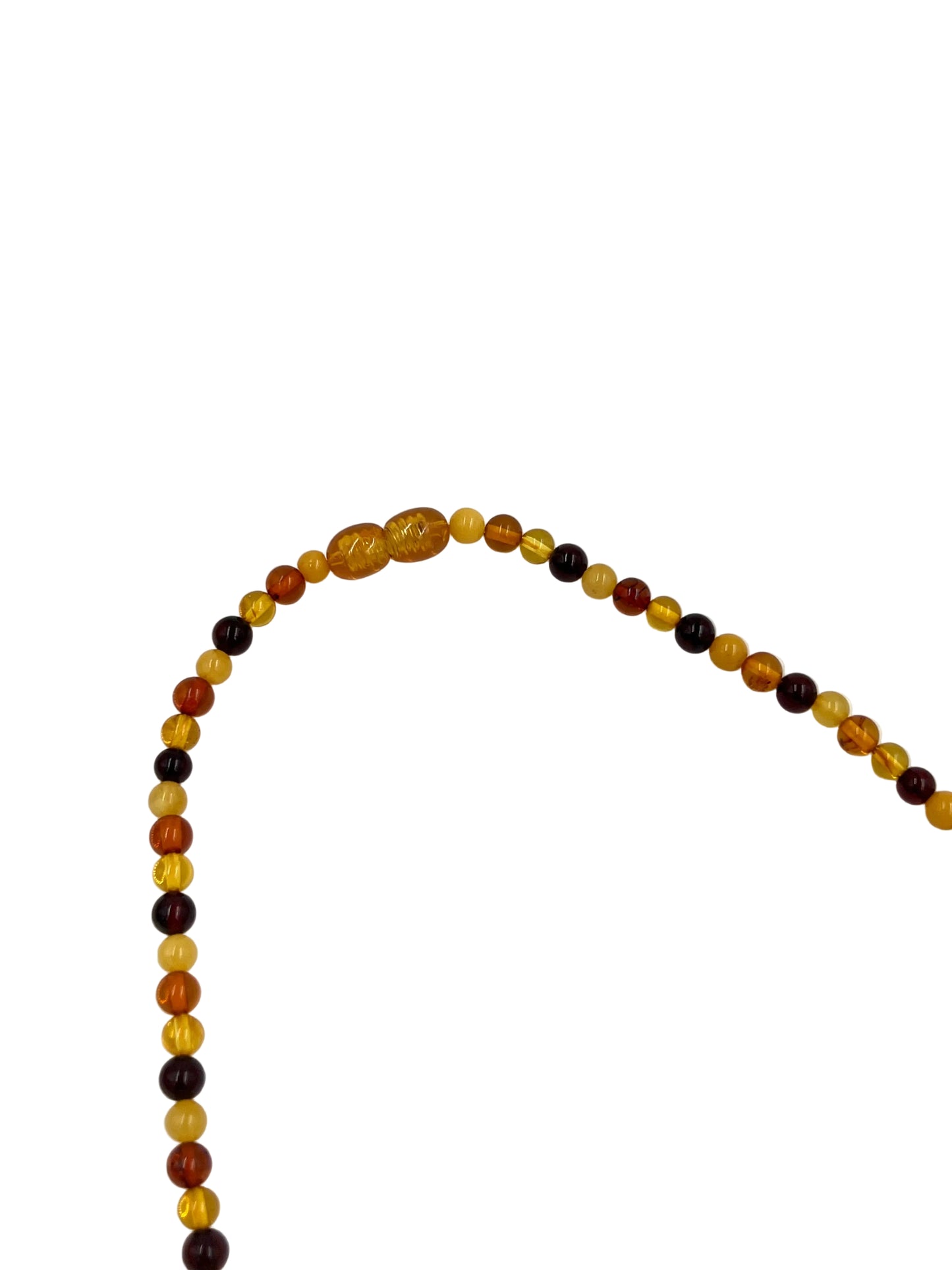 Gradient Amber Square Necklace