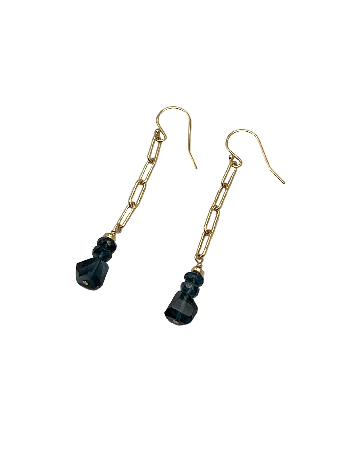 London Blue Topaz Gold Filled Earrings
