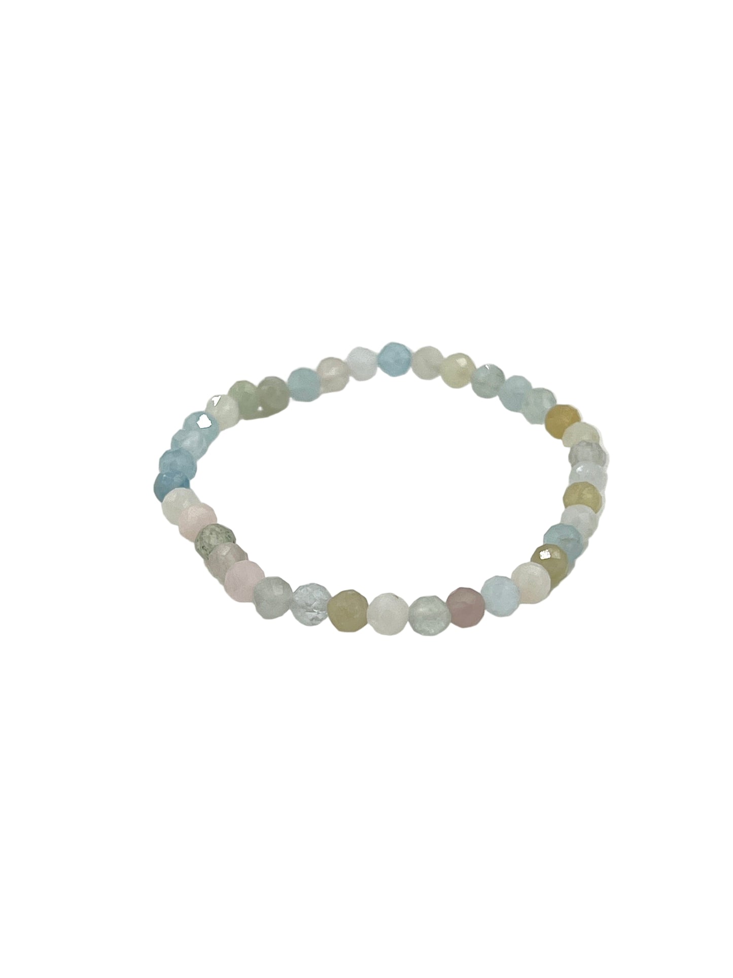 Faceted Mixed Beryl Beaded Bracelet