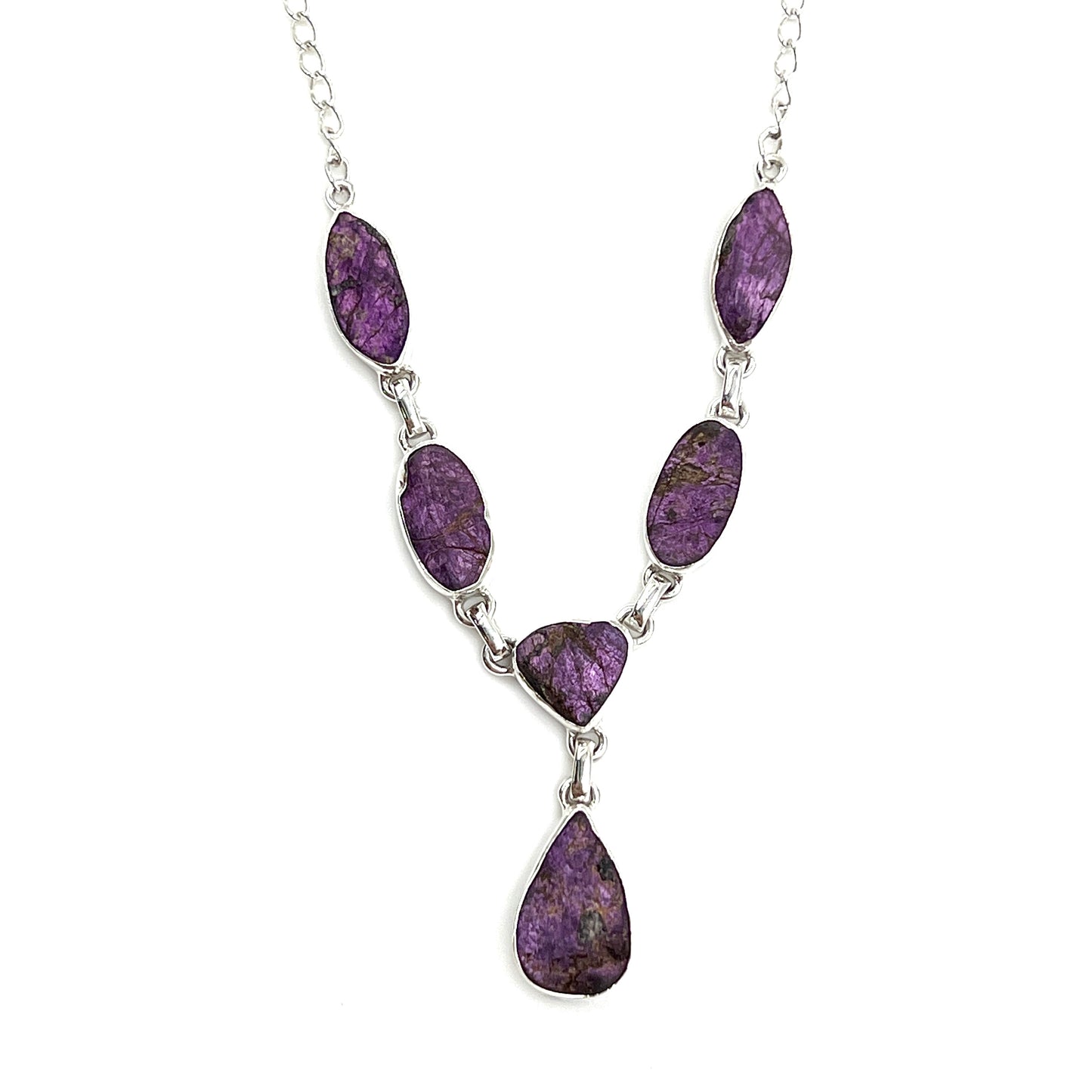 Sterling Silver Purpurite Necklace