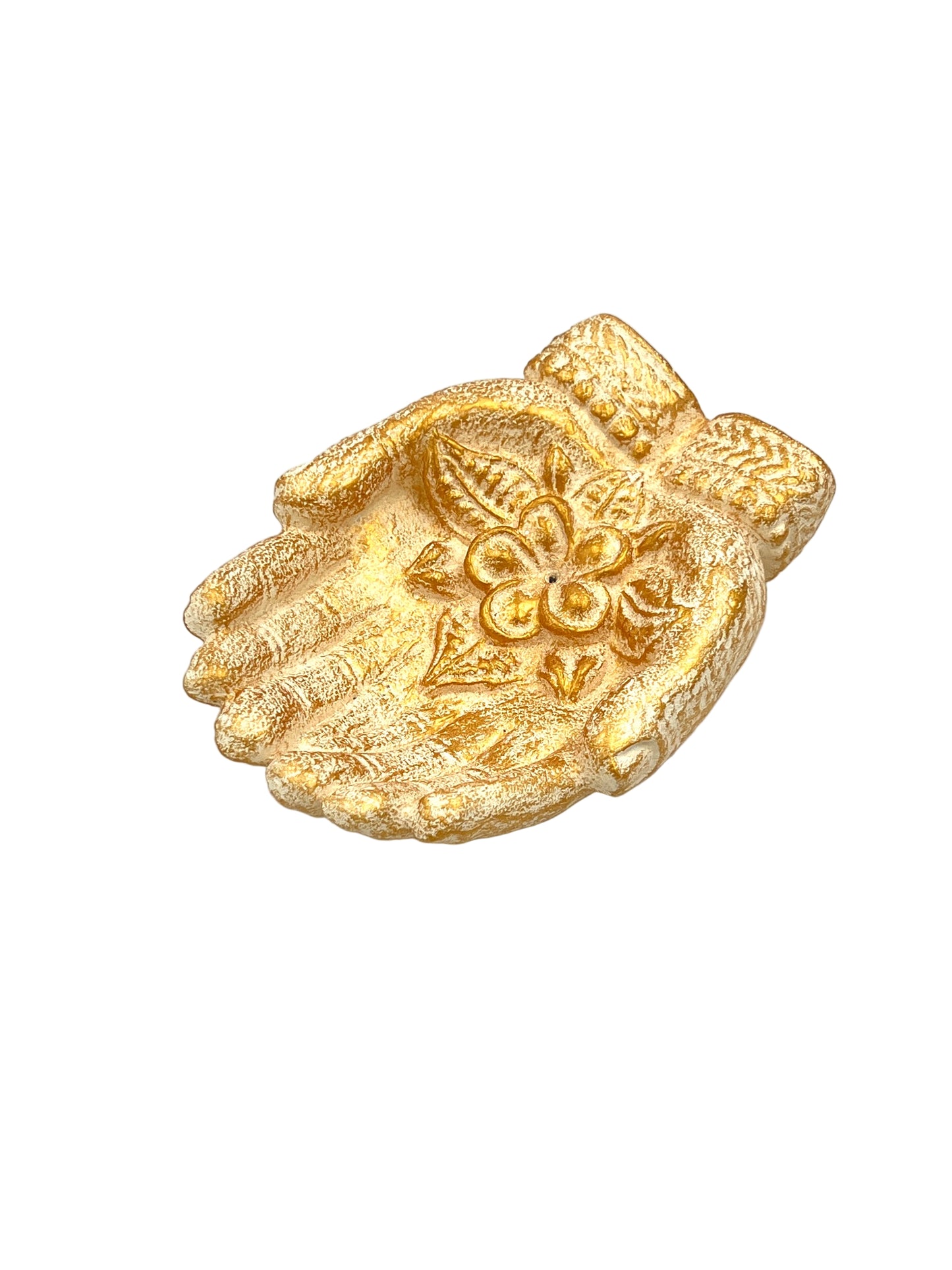 Resin Lotus Double Hand Incense Burner