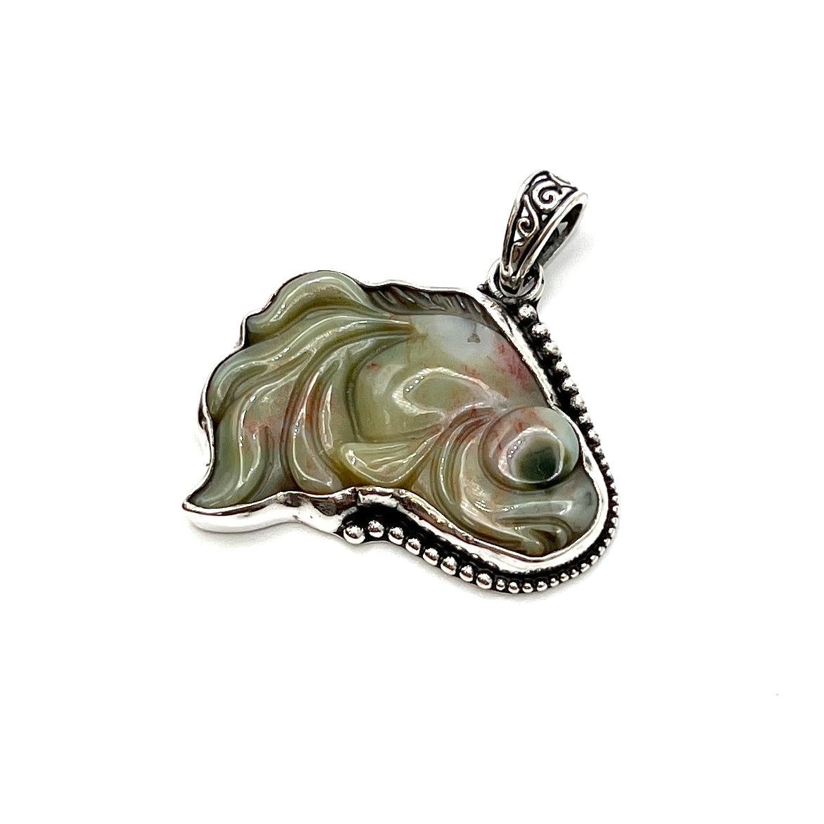 Ocean Jasper Fish Pendants