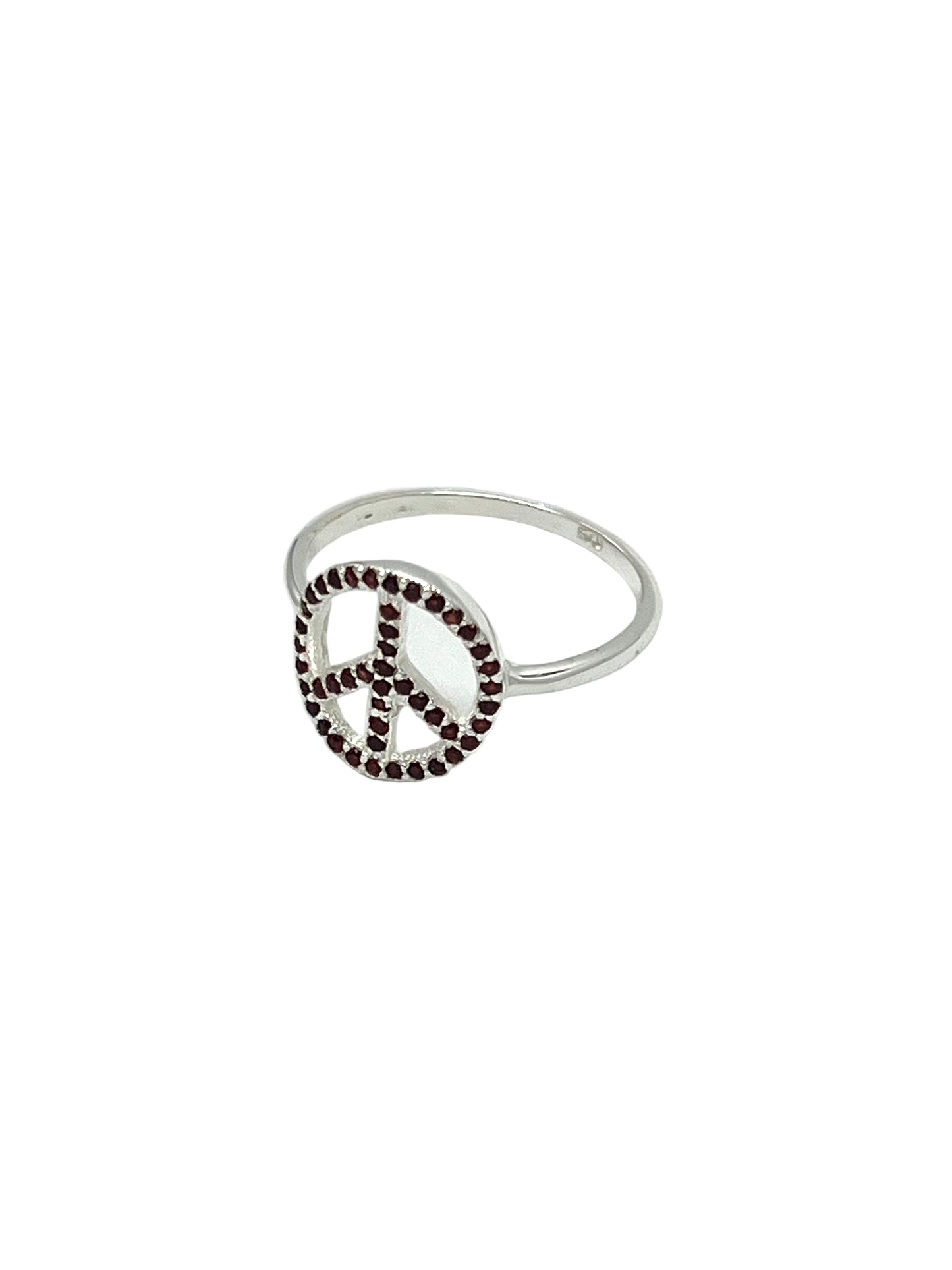 Gemstone Peace Ring