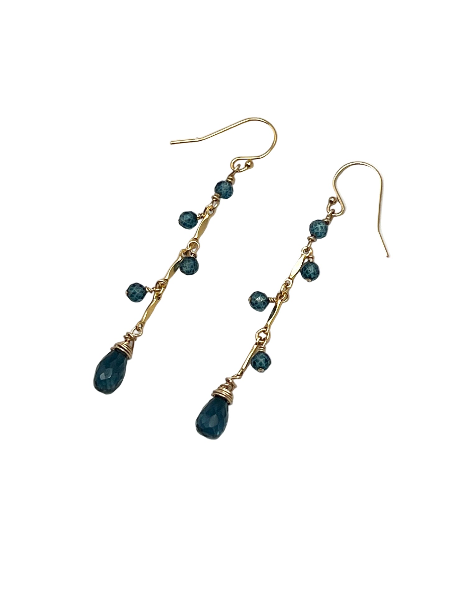 London Blue Topaz Gold Filled Earrings