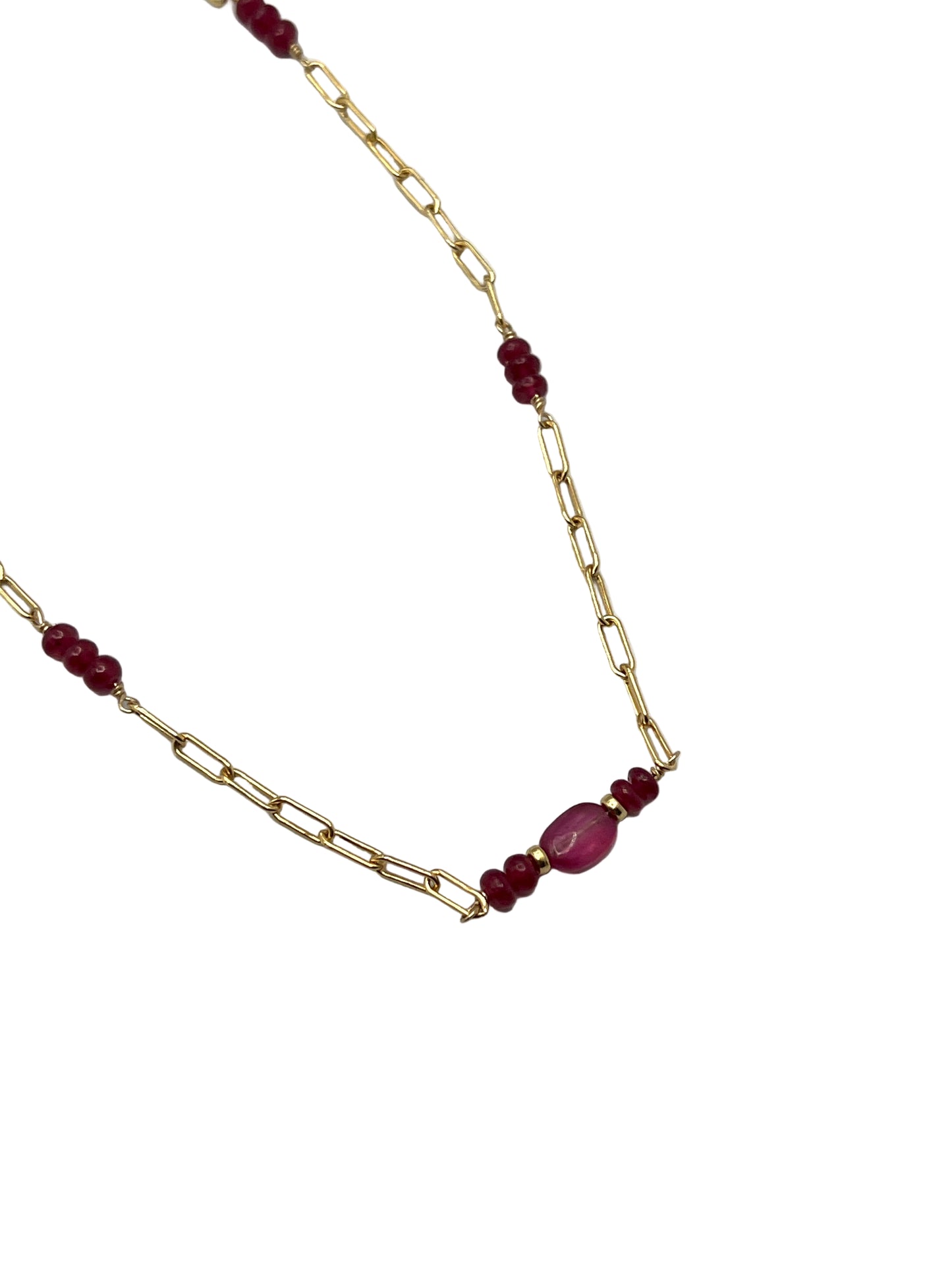 Ruby Gold Filled Necklaces