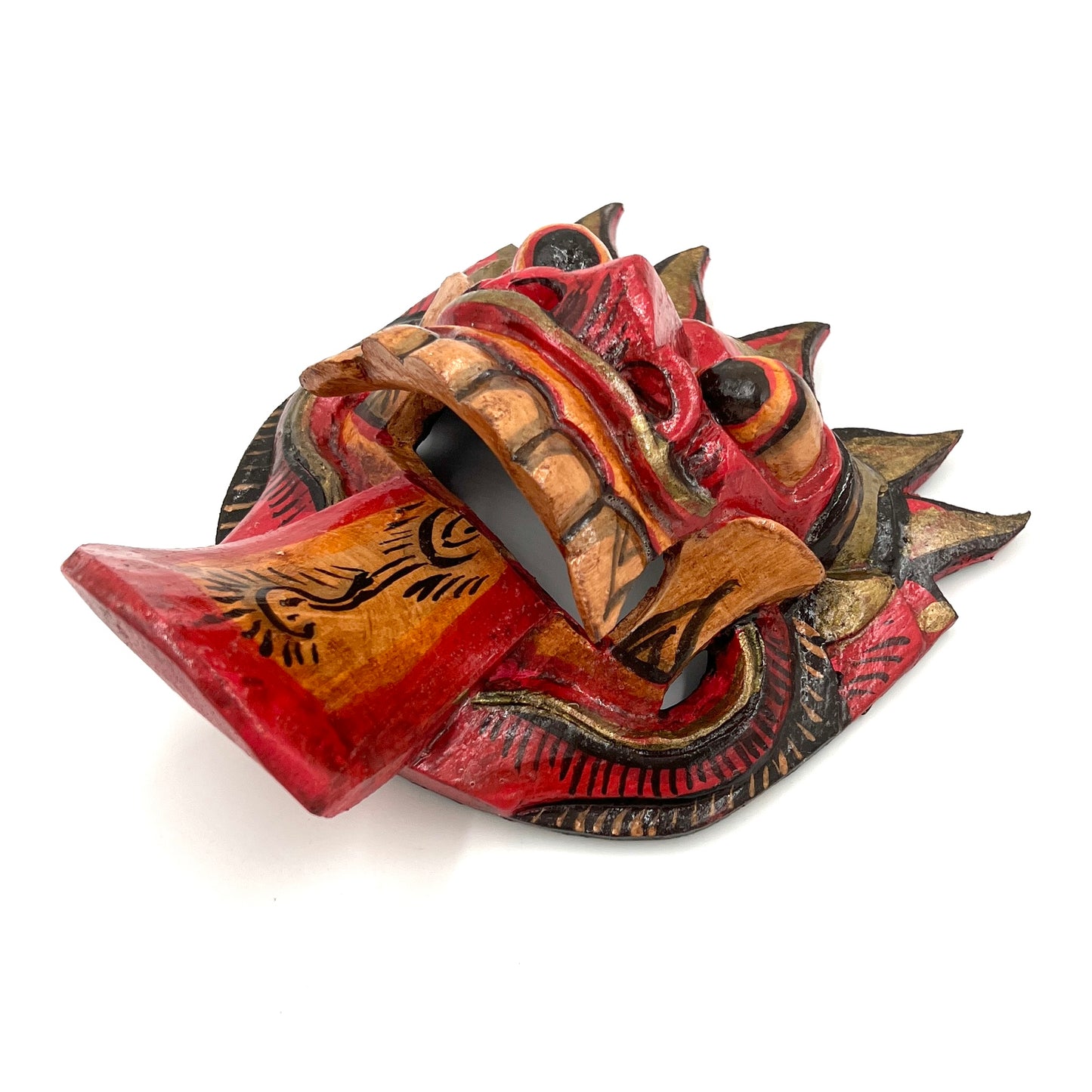 Hand Carved & Painted Barong Masks