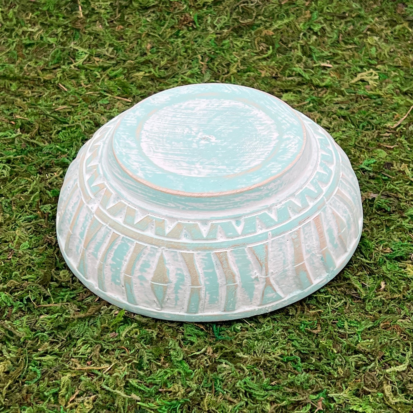 Carved Geometric Bowl