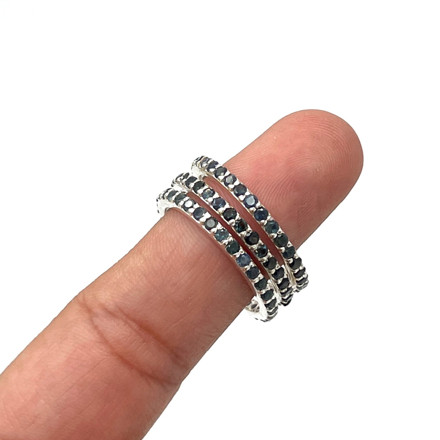 Infinity Gemstone Band Ring