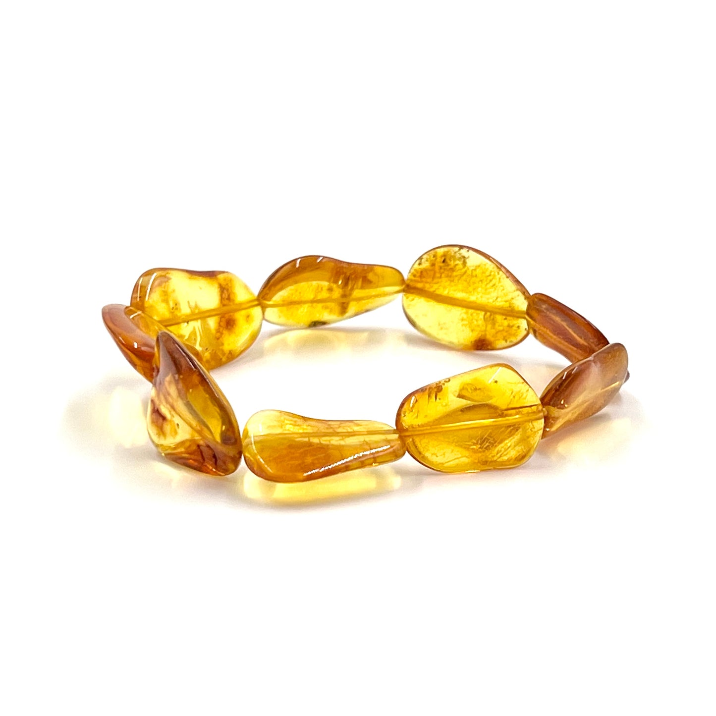 Large Polished Honey Amber Bracelets