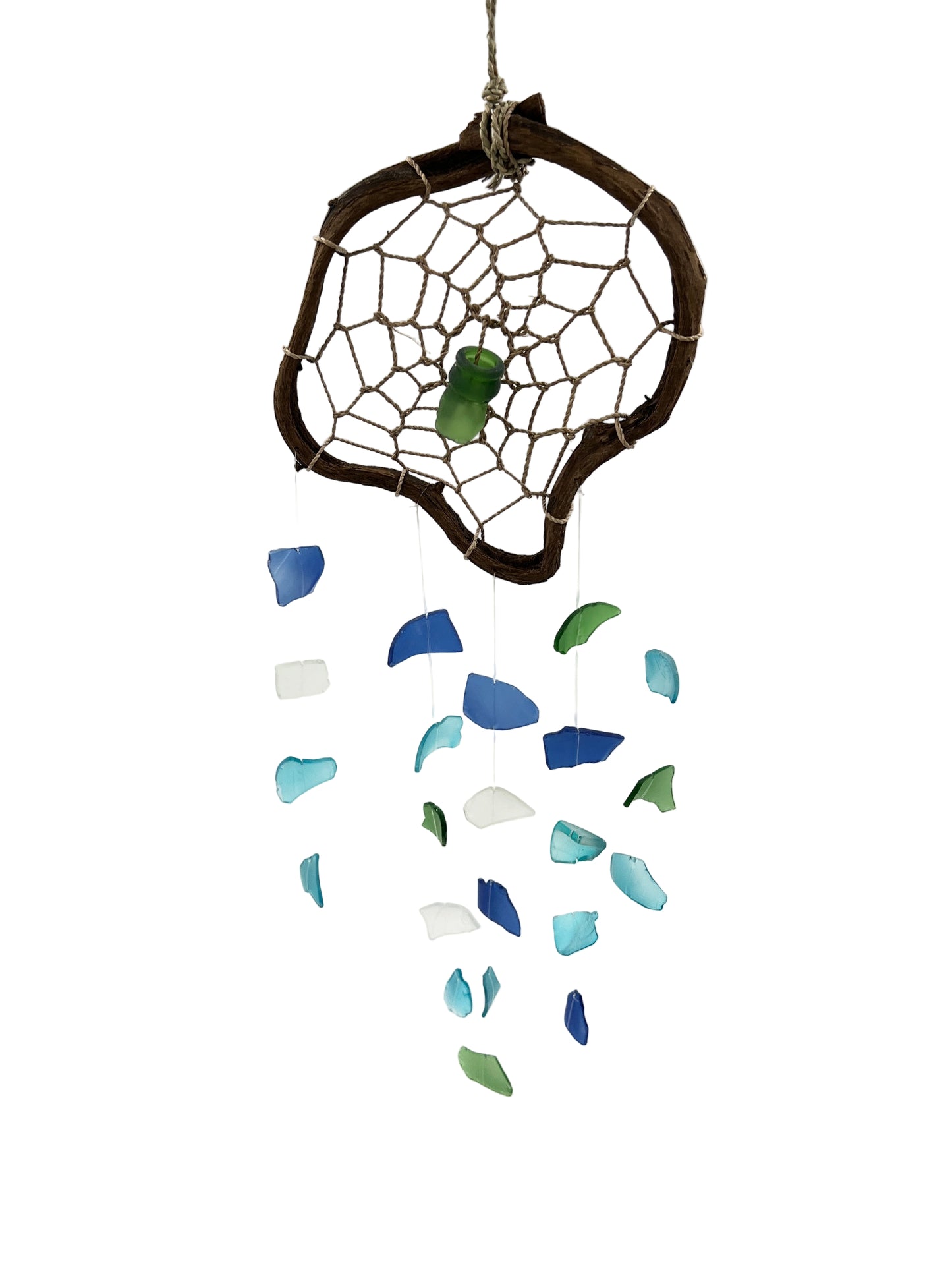 Glass Dream Catcher Wind Chime