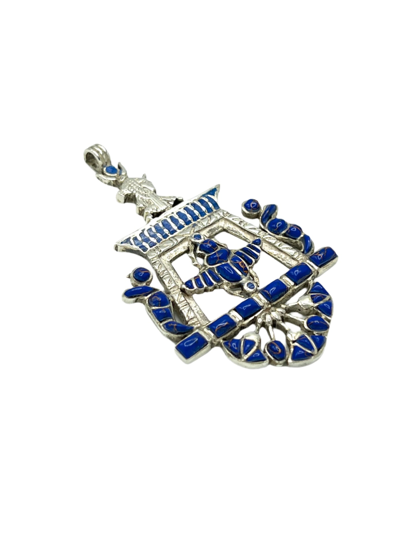 Silver Scarab Temple Pendants