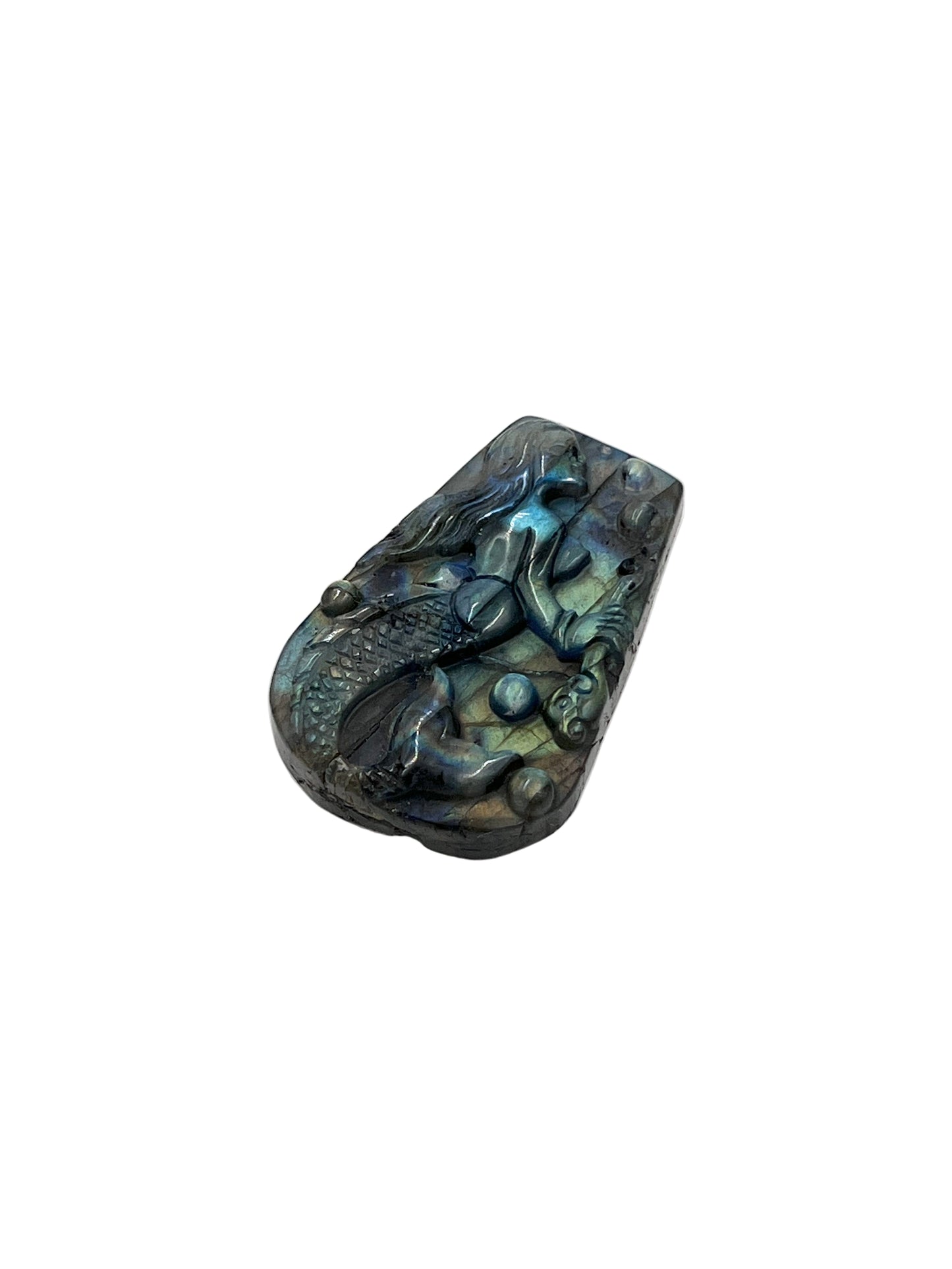 Labradorite Mermaid Carving