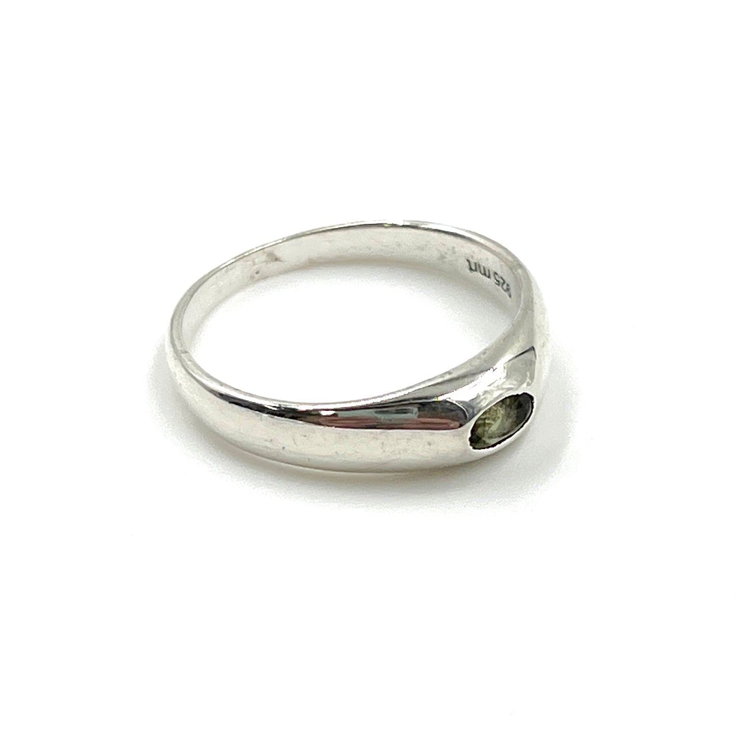 Sterling Silver Moldavite Ring
