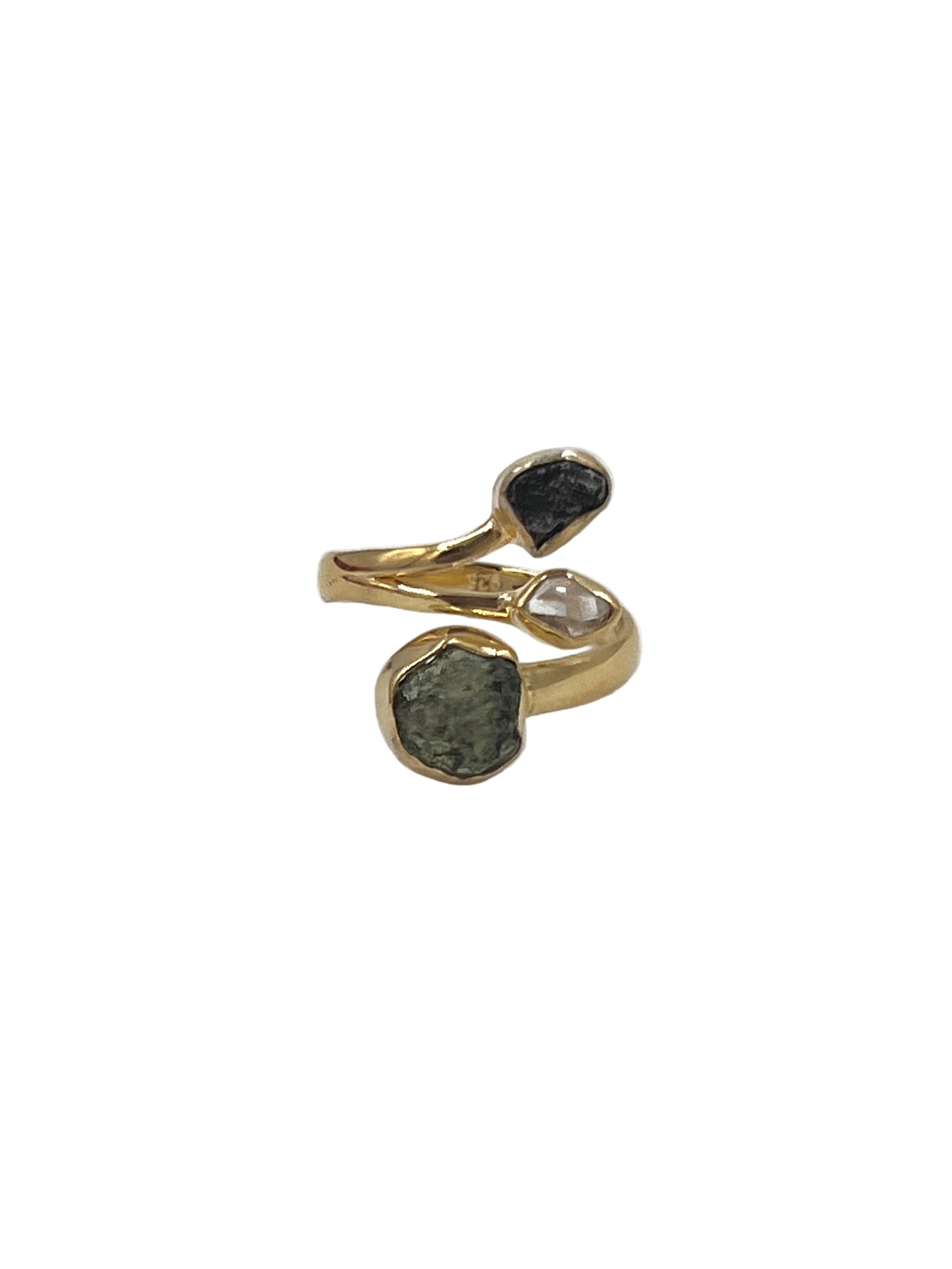 Moldavite, Pakimer & Meteorite Rings