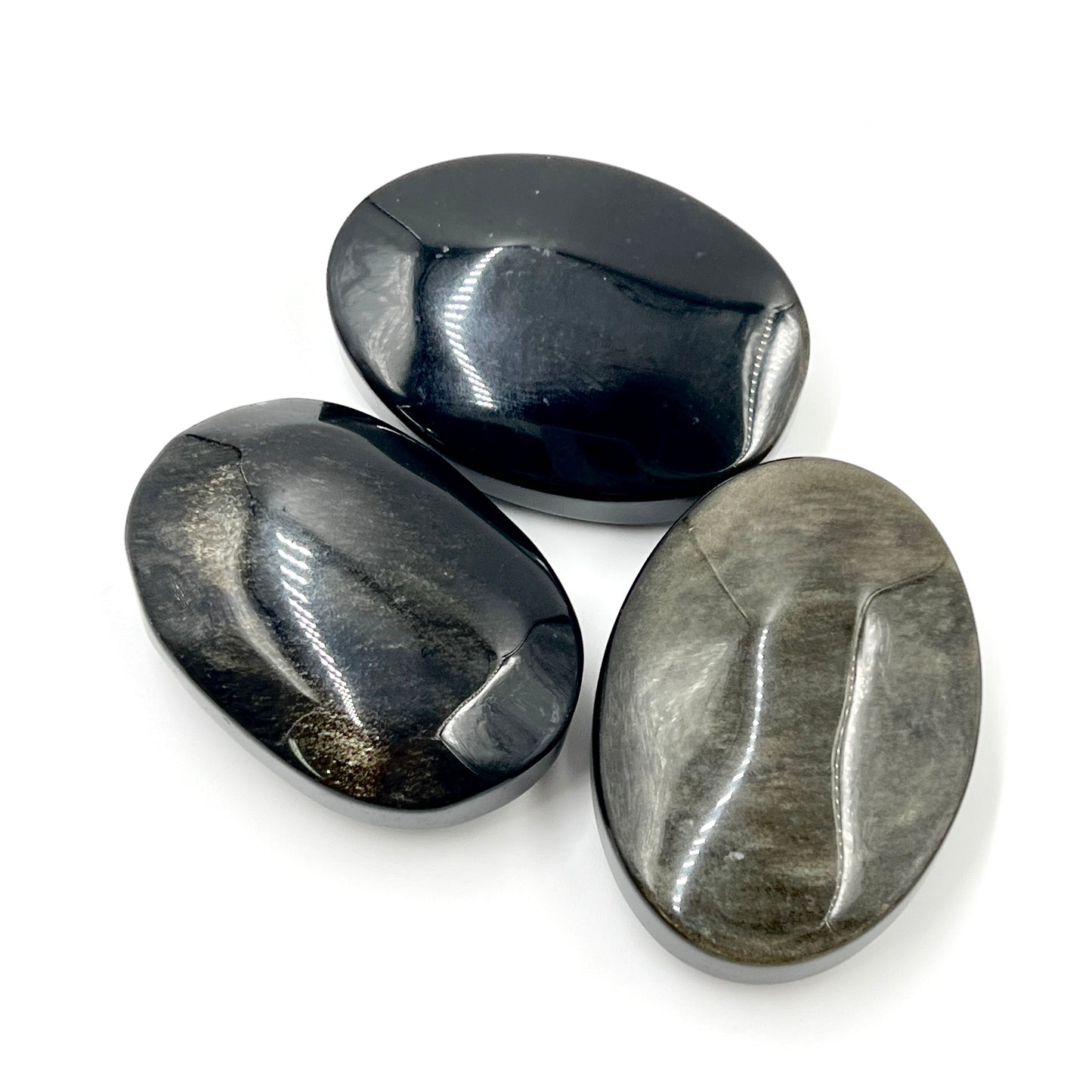 Gold Sheen Obsidian Palm Stones