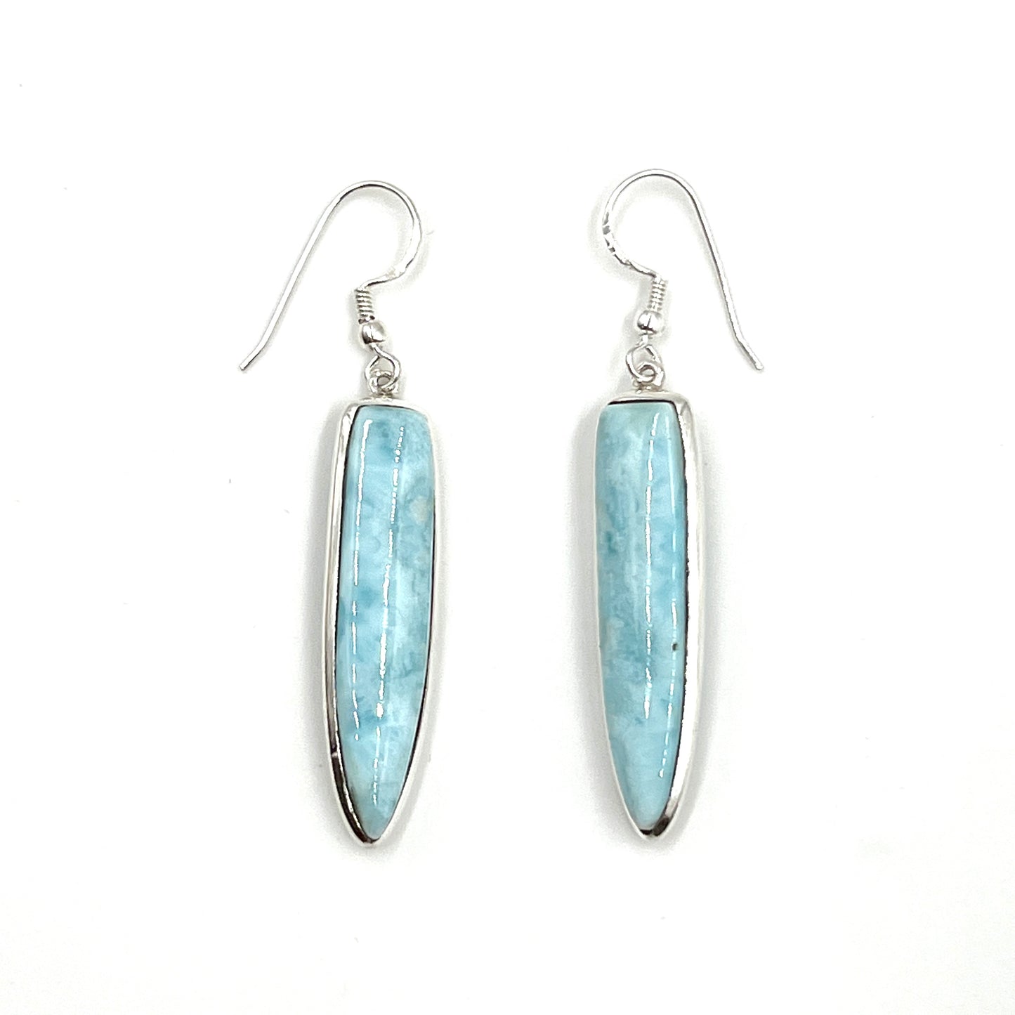 Sterling Silver Larimar Earrings