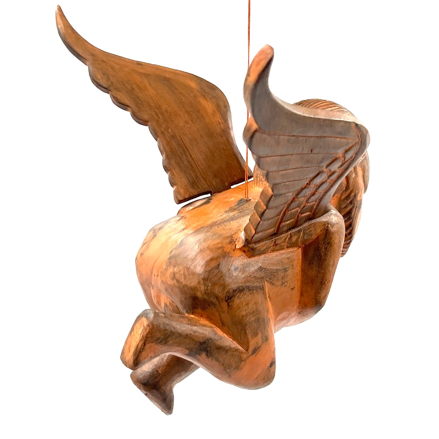 Flying Jerry with Guitar Hand Carved Wooden
