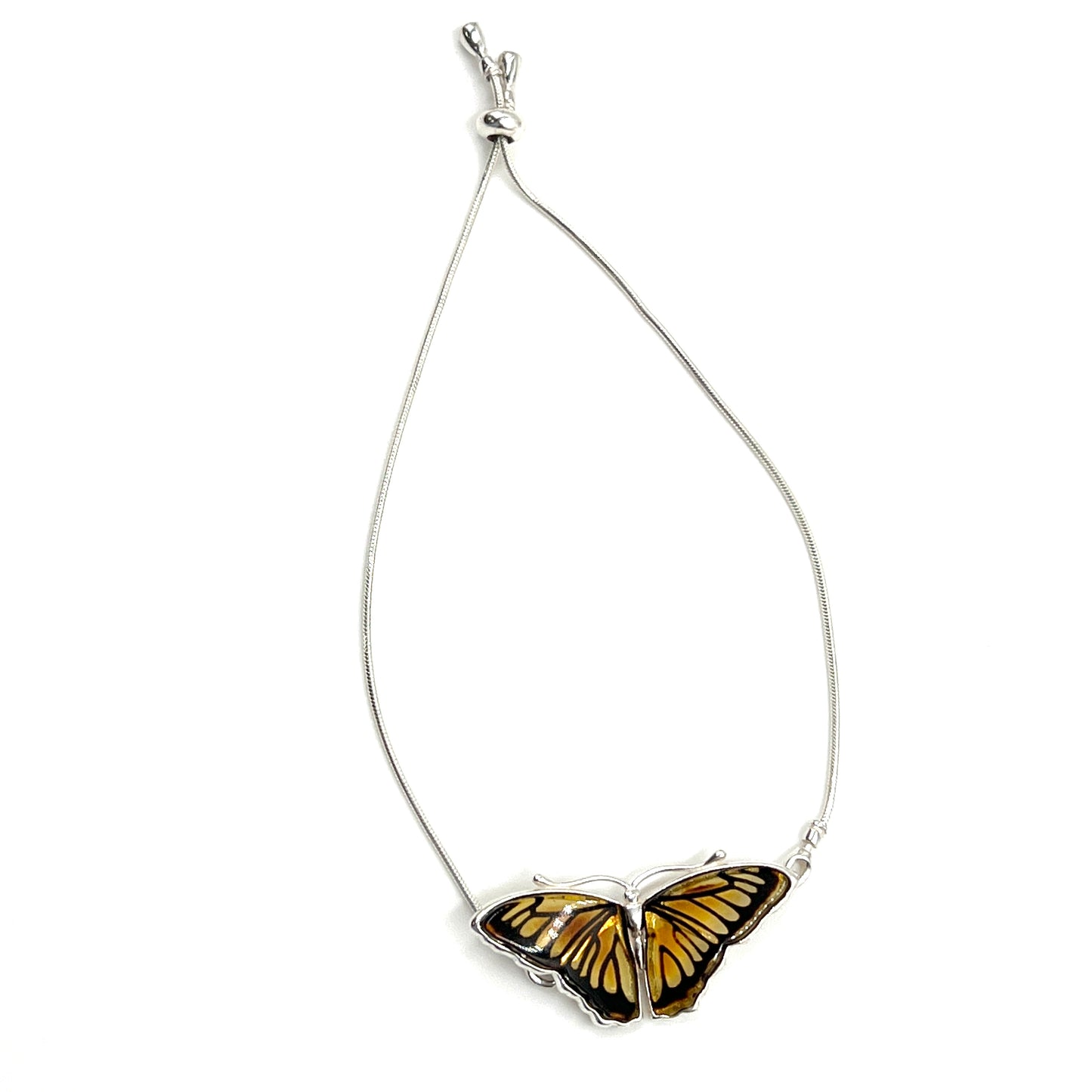 Amber Butterfly Drawstring Bracelet