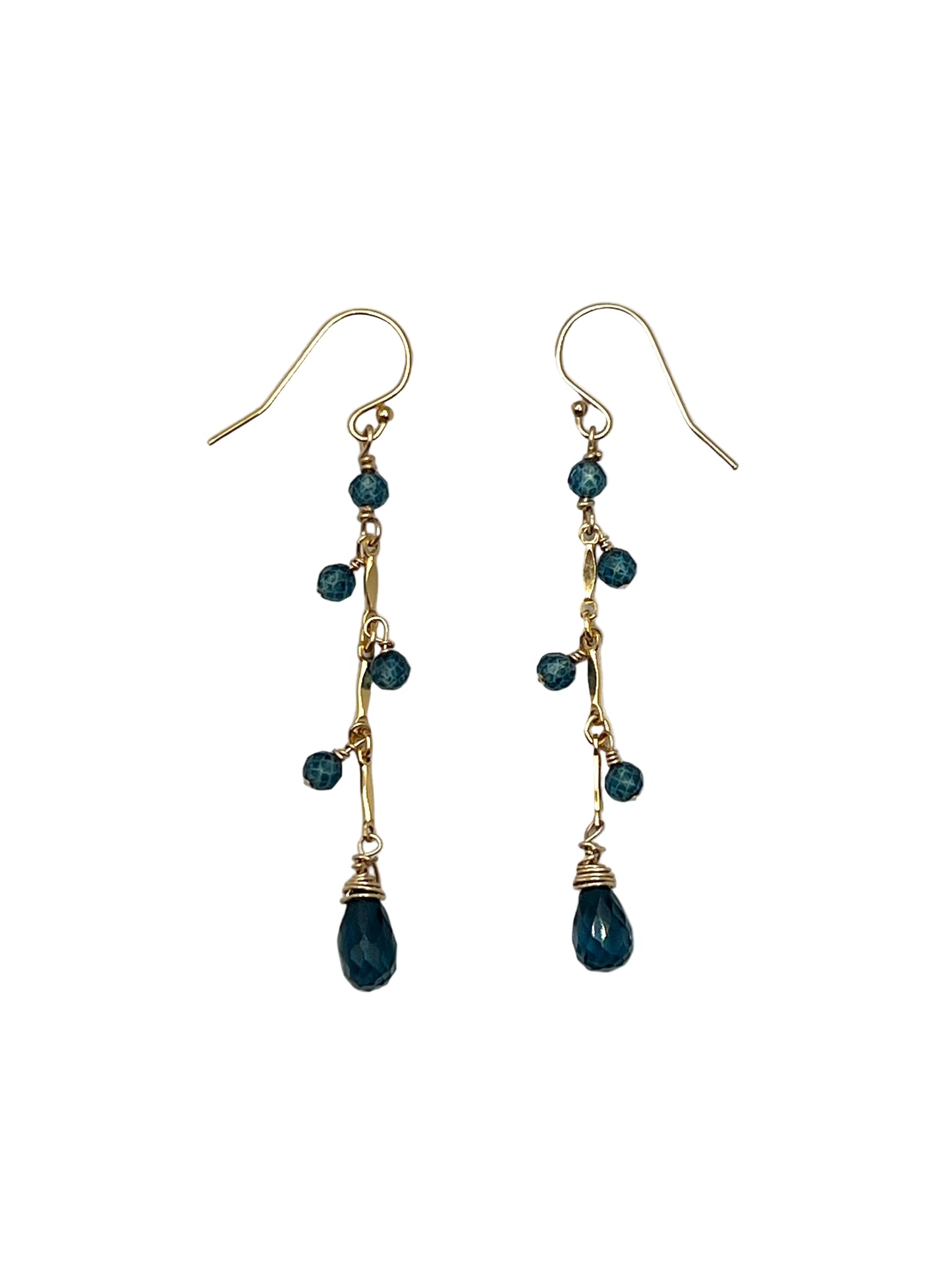 London Blue Topaz Gold Filled Earrings