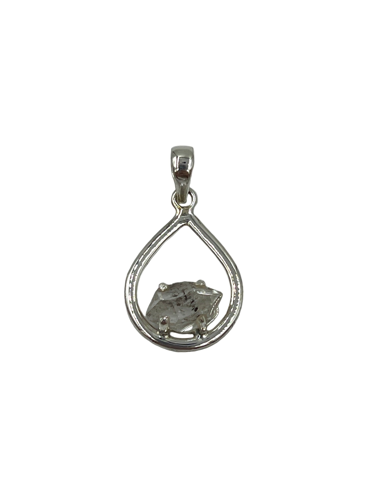 Silver Herkimer Diamond Pendants