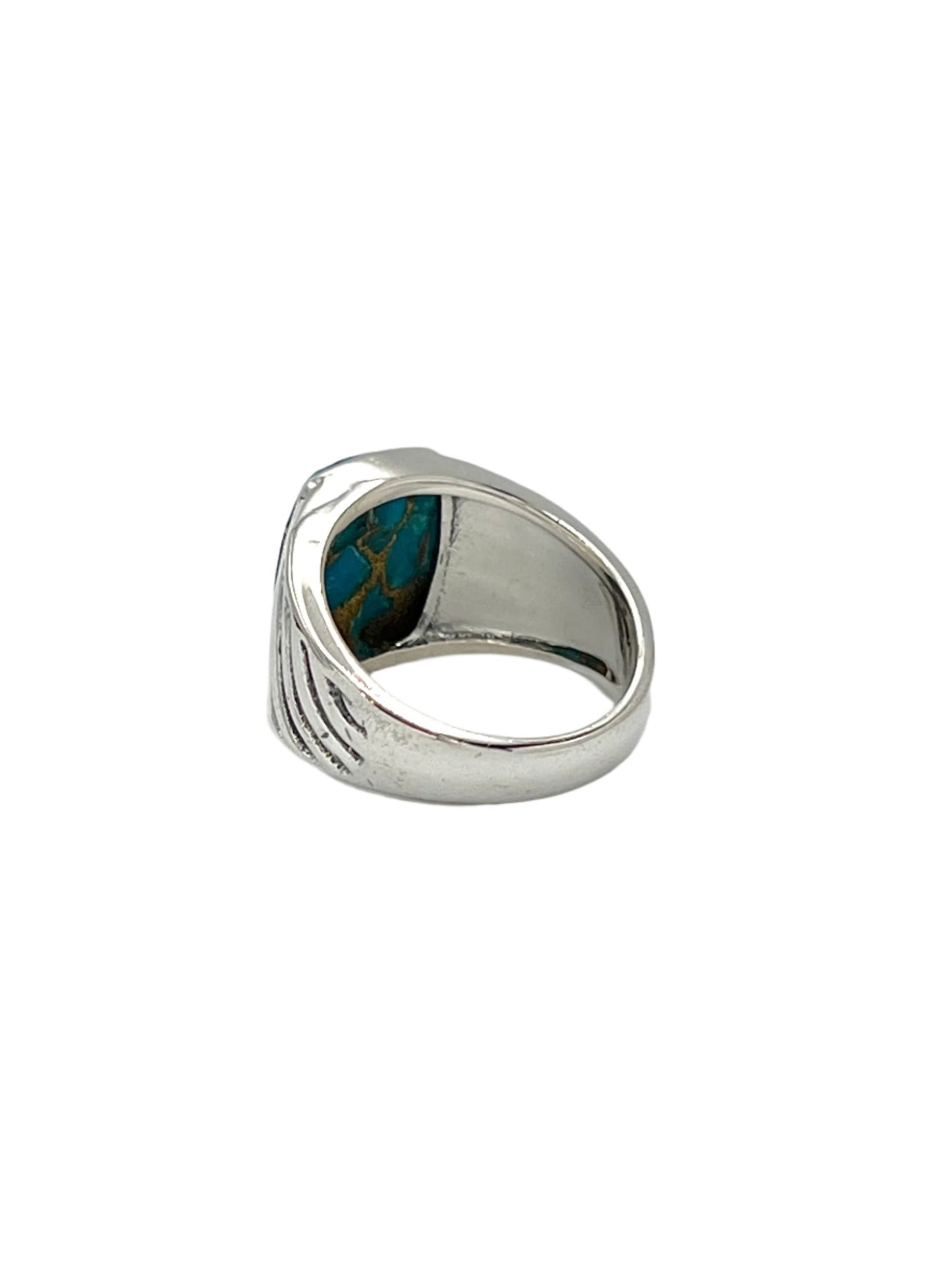 Sterling Silver Gemstone Wave Design Rings