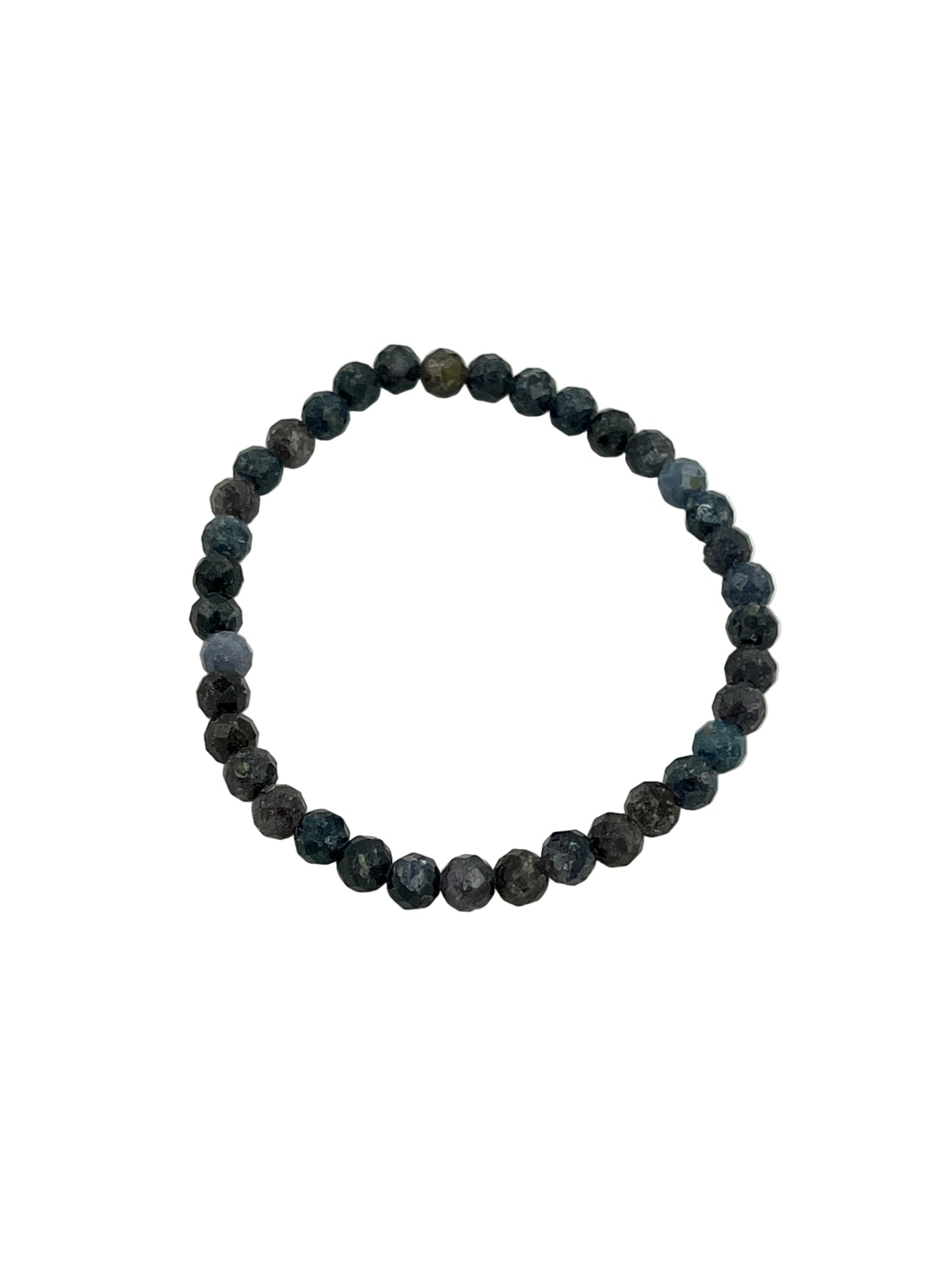 Faceted Sapphire Stretchy Bracelets