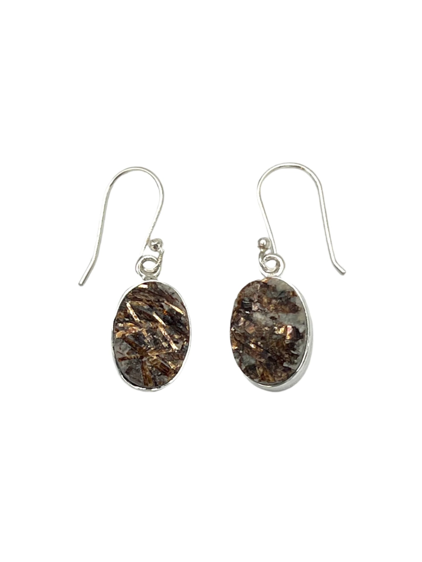 Sterling Silver Astrophyllite Earrings