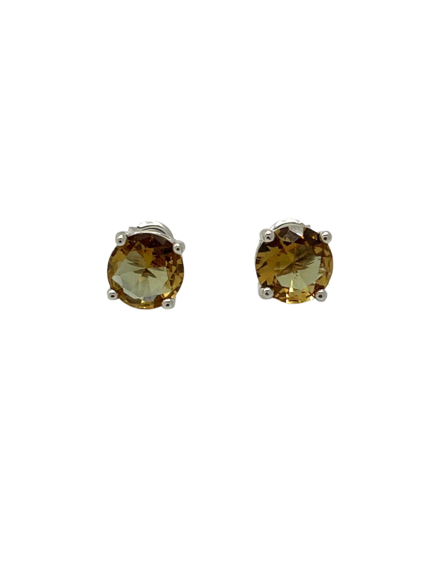 Silver Zultanite Circle Studs