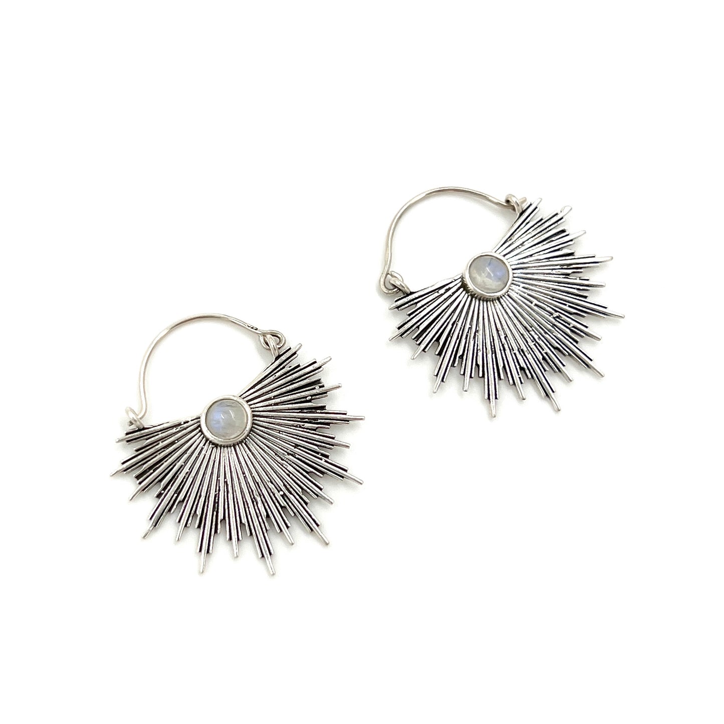 Star Burst Gemstone Earrings