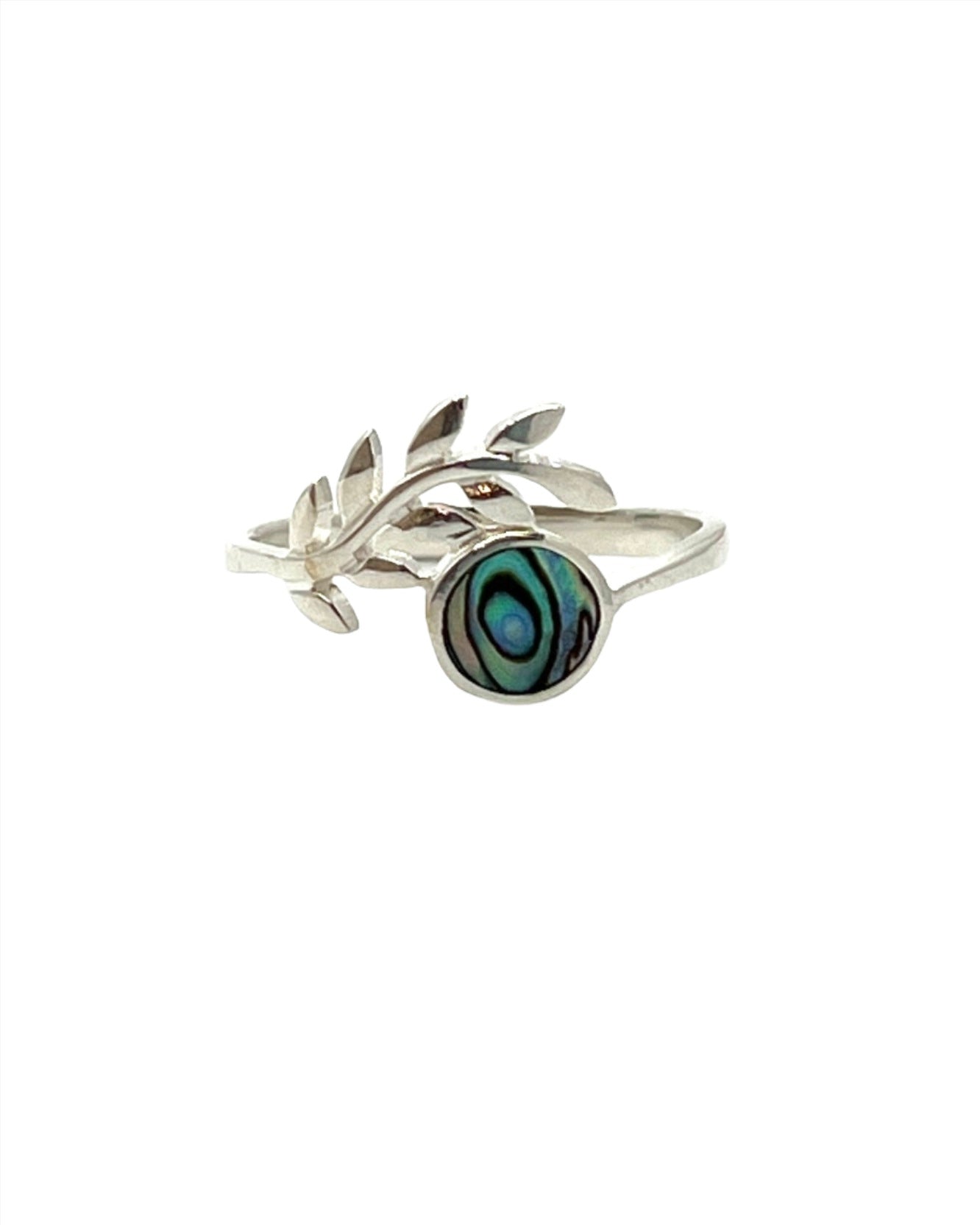 Sterling Silver Abalone Vine Ring