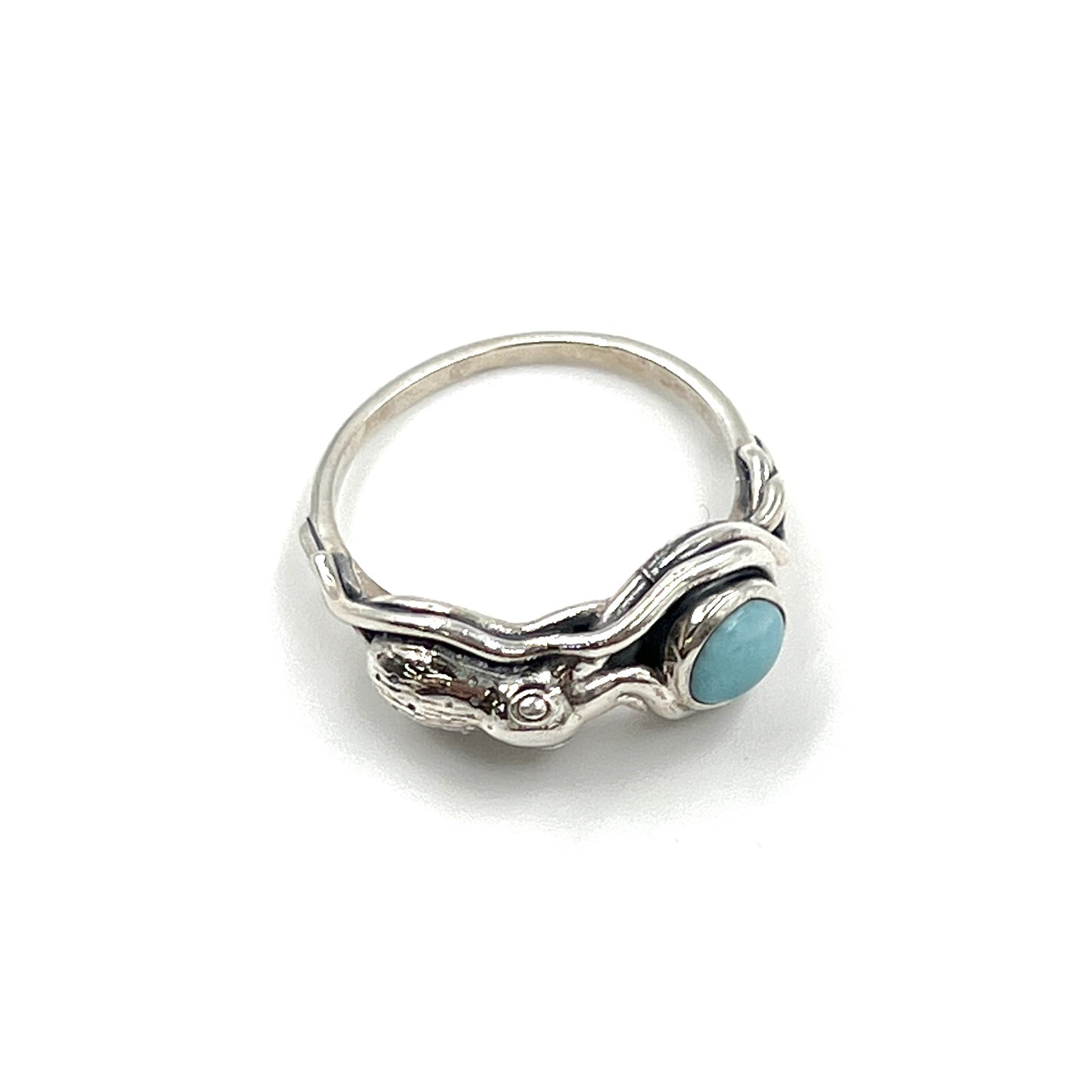 Larimar Octopus Ring