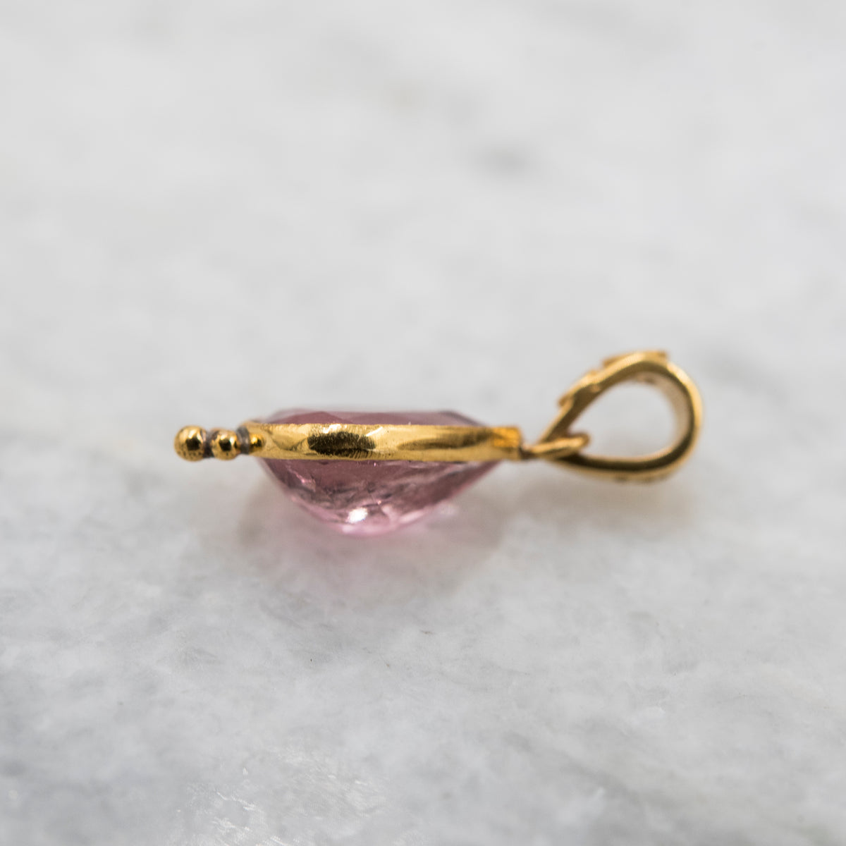 14 Karat Gold | Pink Tourmaline & Diamond Pendant Collection