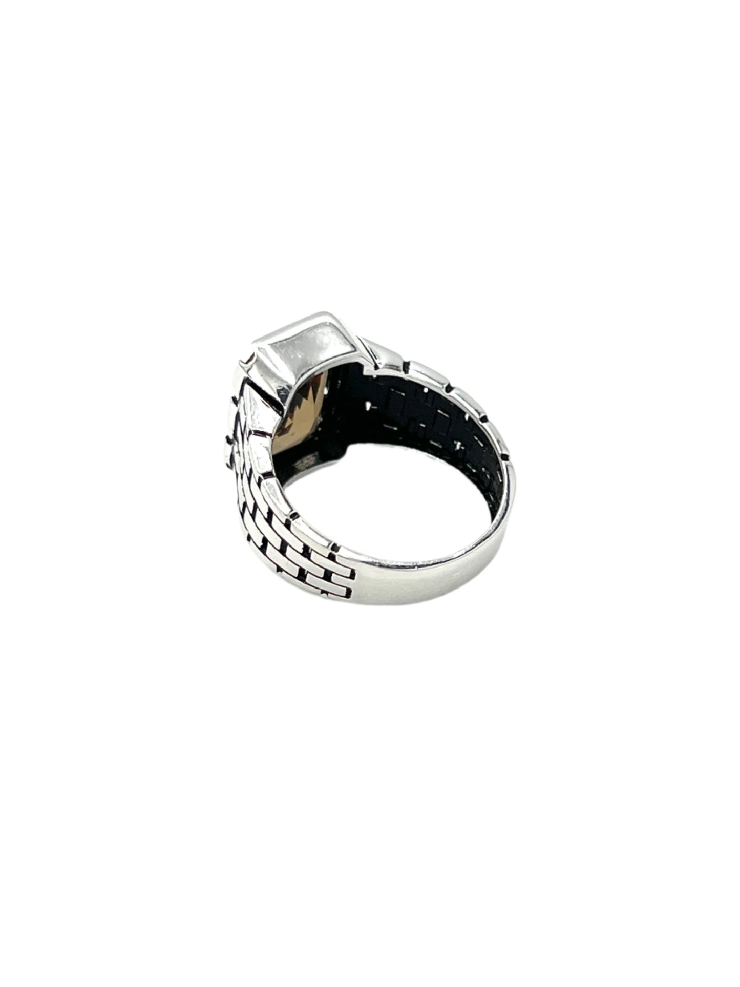 Silver Zultanite Brick Ring
