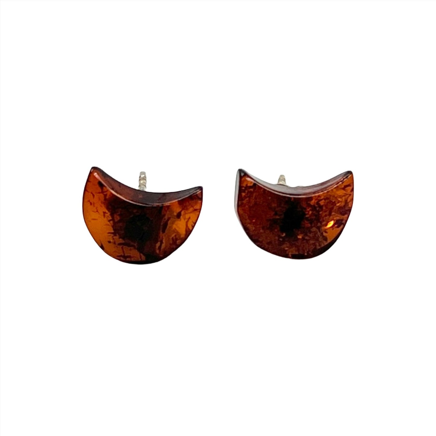 Amber Moon Studs